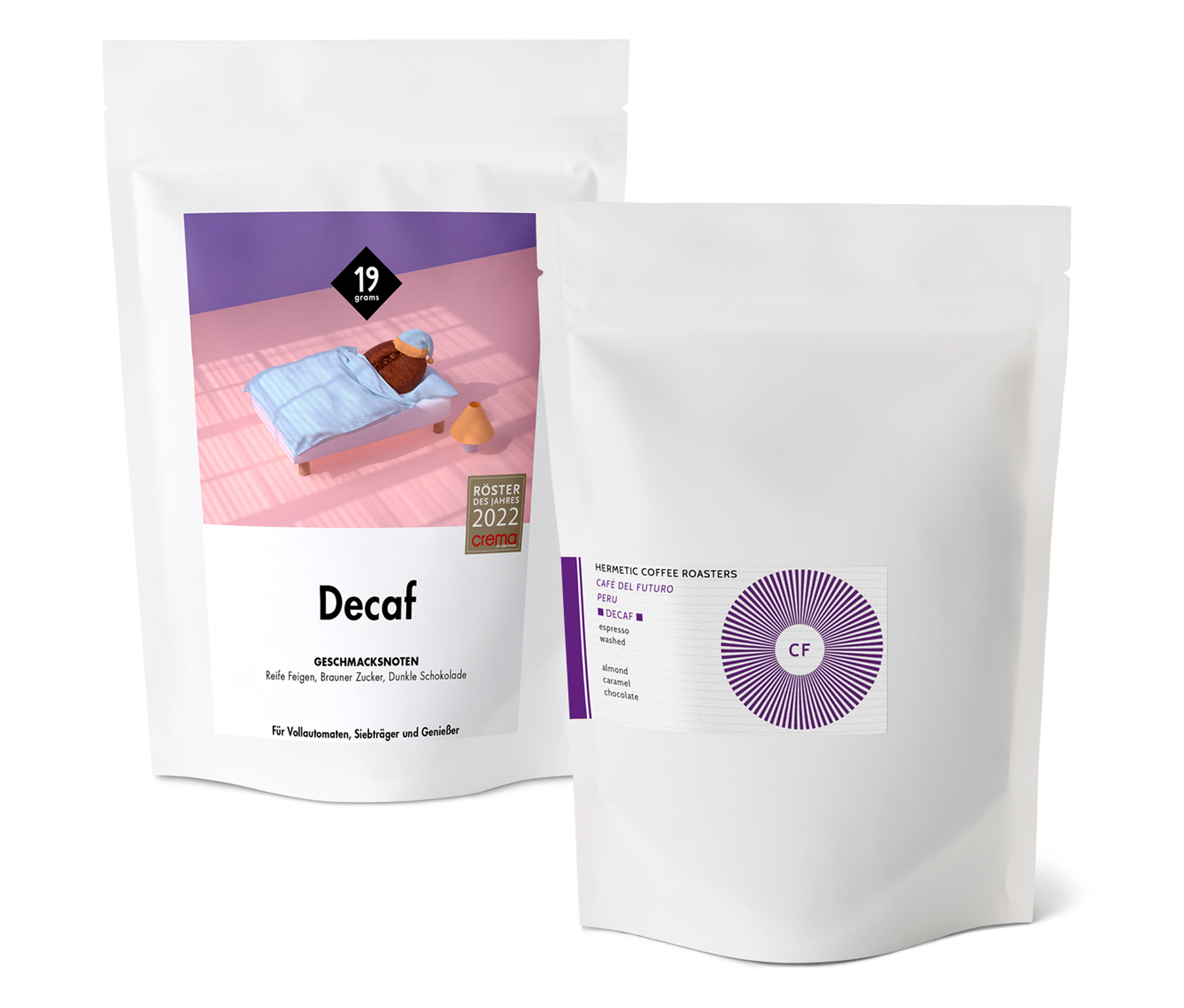 Tchibo - Entkoffeiniertes Espresso Probierpaket 'Duo-Decaf' - 2x 250 g Ganze Bohne