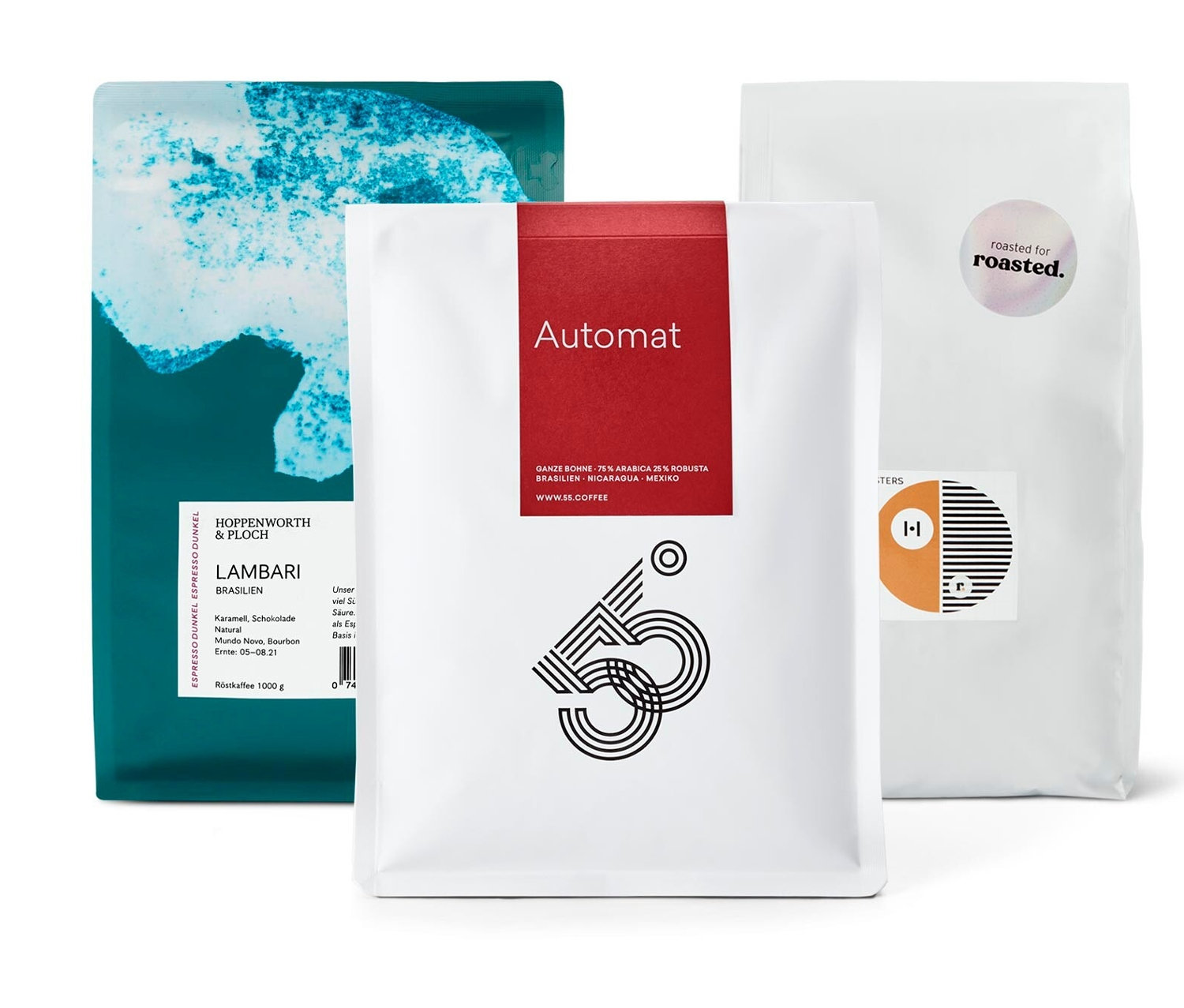 Tchibo - Espresso Probierset 'Rundreise durch Südamerika' - 3x 1 kg Ganze Bohne