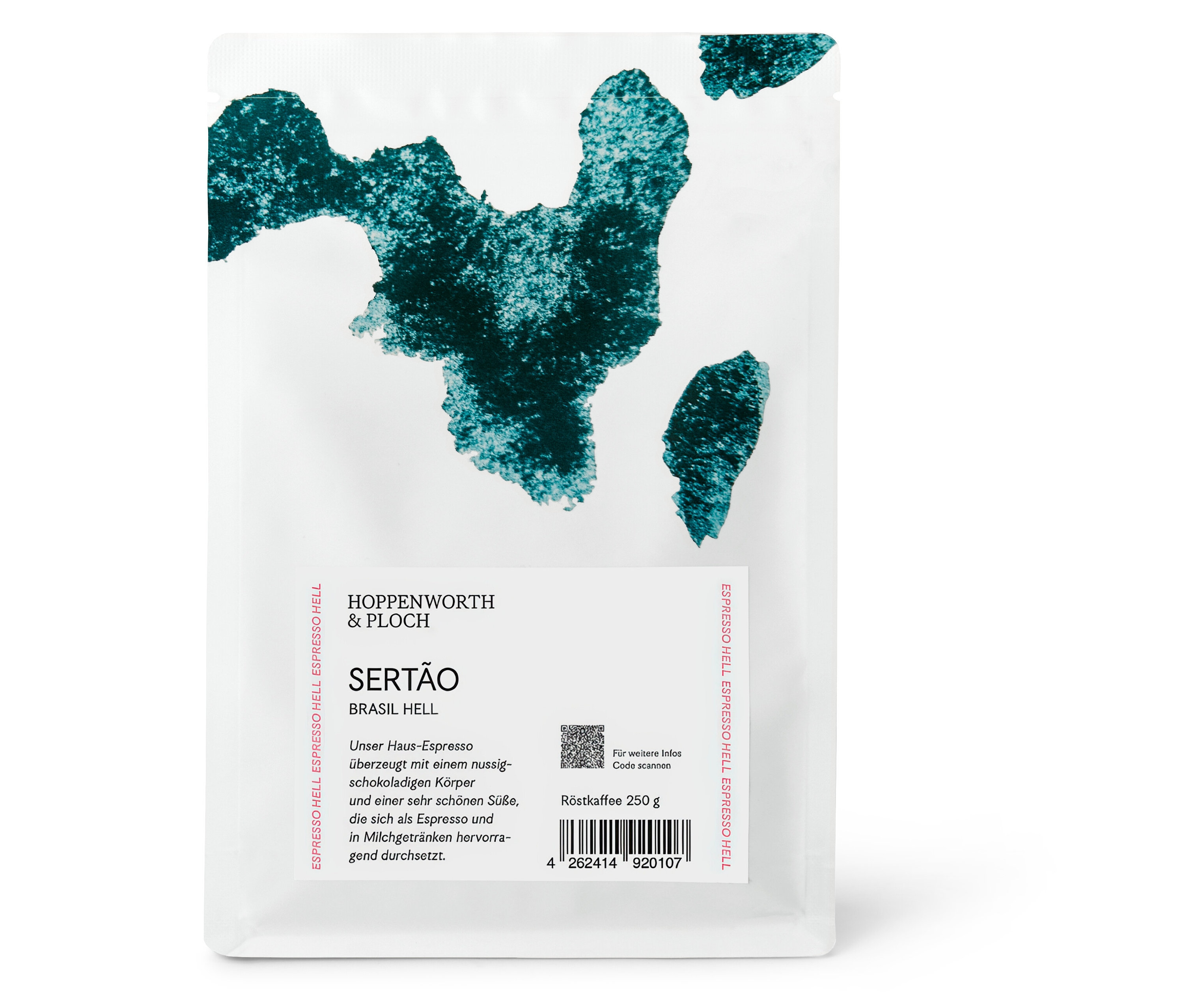 Hoppenworth & Ploch - Sertao Espresso - 250 g Ganze Bohne - Intensität: 4/6