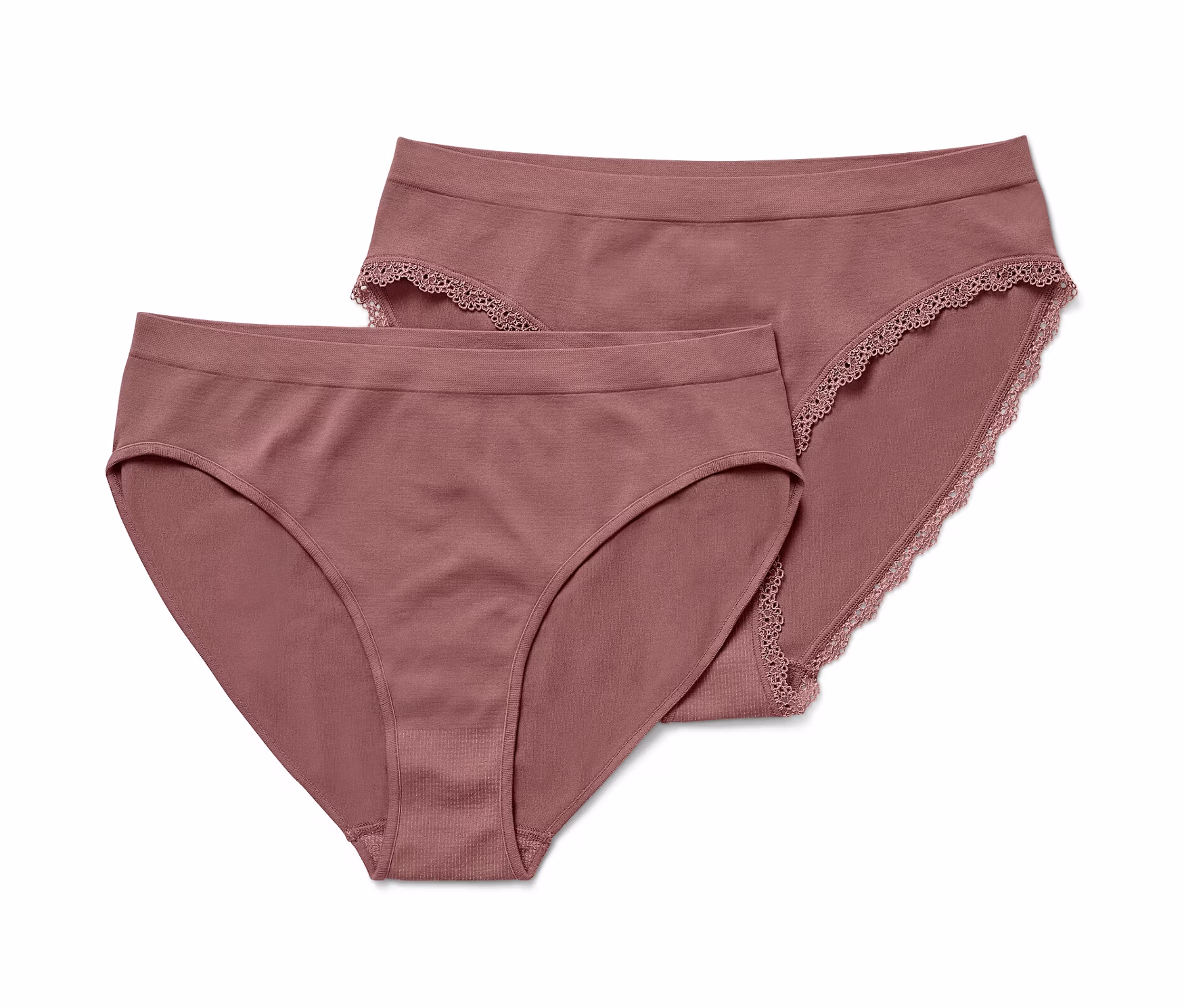 Tchibo - 2 Seamless-Slips - Damen - Gr. S - braun