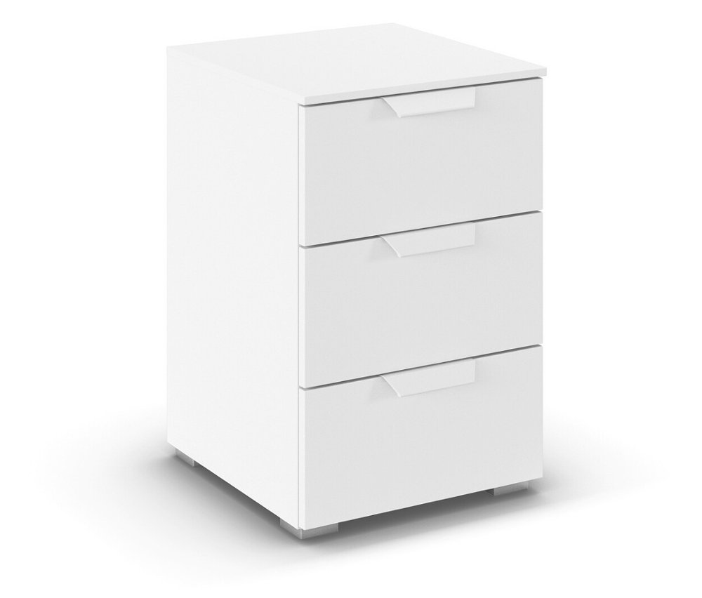 rauch Nachttisch »Holga« mit 3 Schubladen - 40x42x61cm - weiß - Holz / Holz