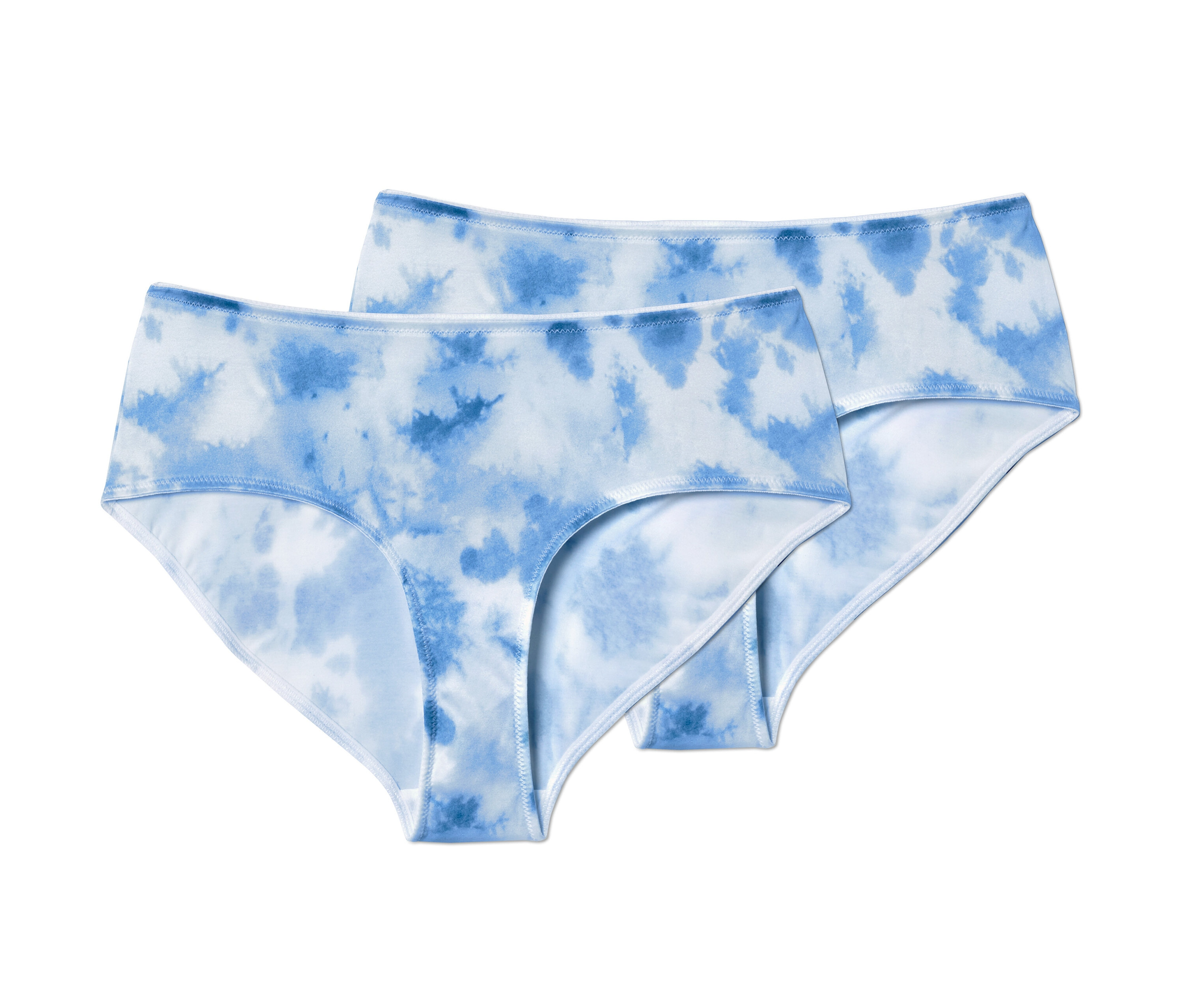 Tchibo - 2 Mini-Slips mit Batik-Print - Damen - Gr. L - weiß