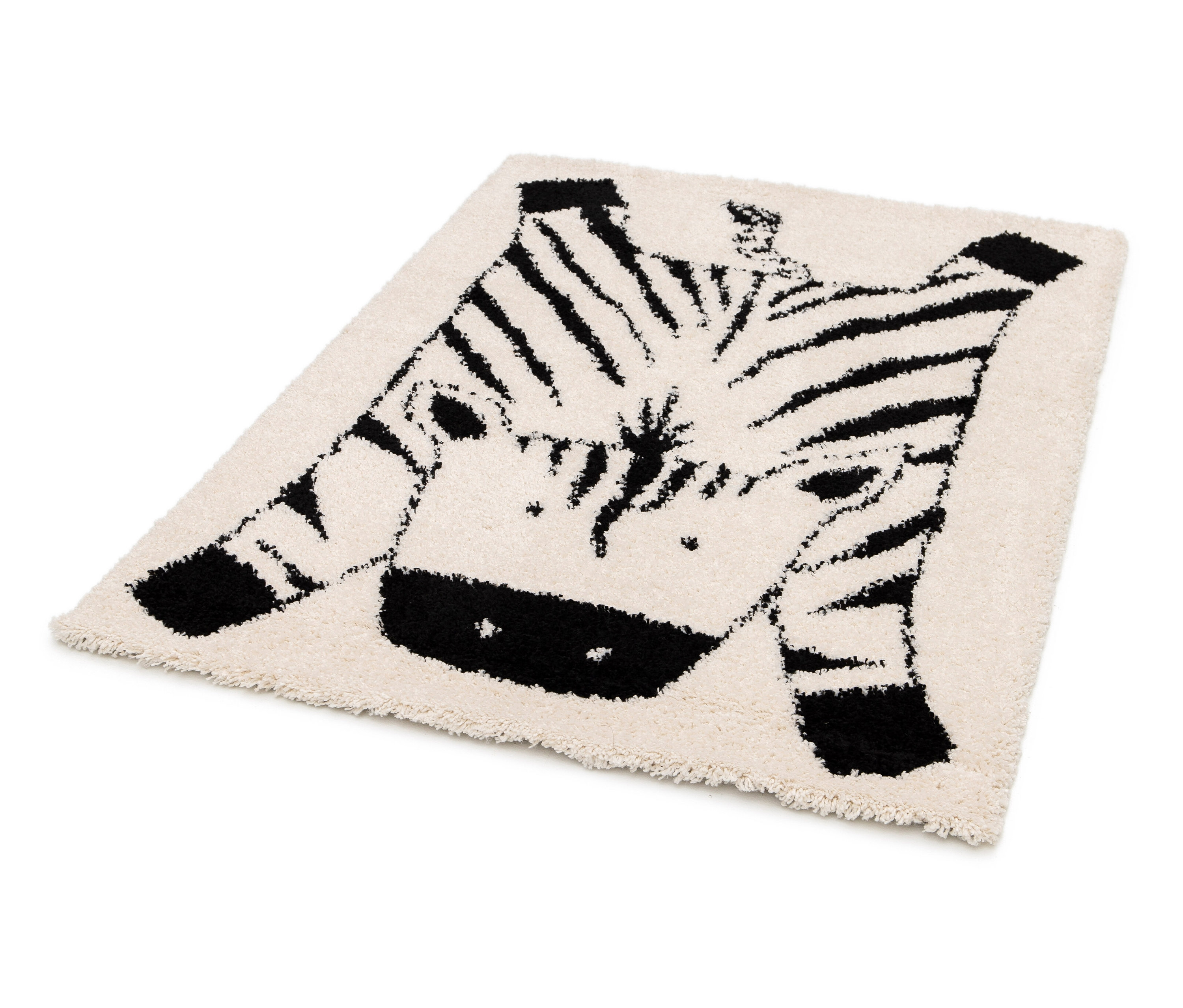 Tchibo - Kinderteppich Nomad Zebra - weiß