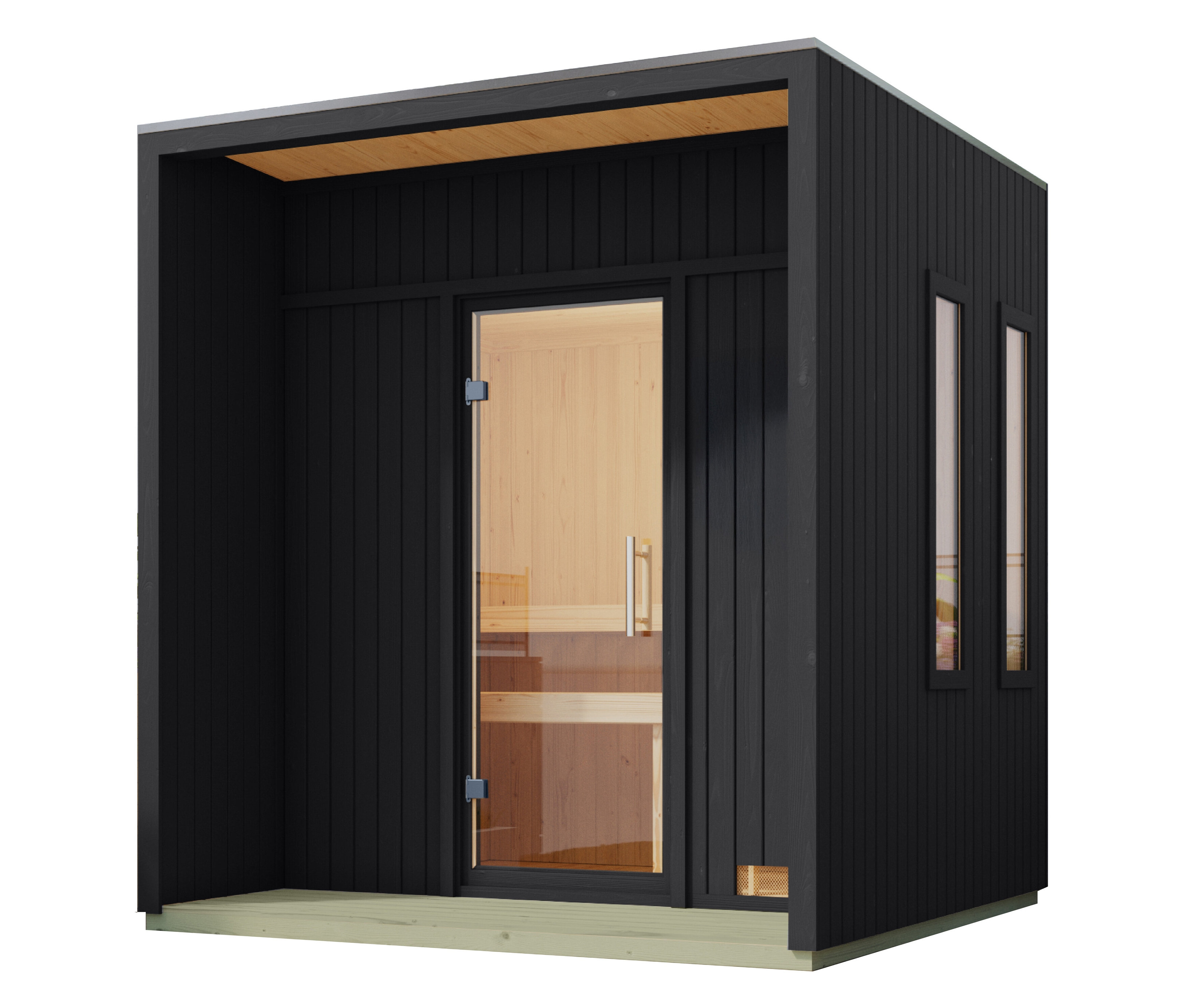 Karibu Saunahaus »Gwen mini« - schwarz