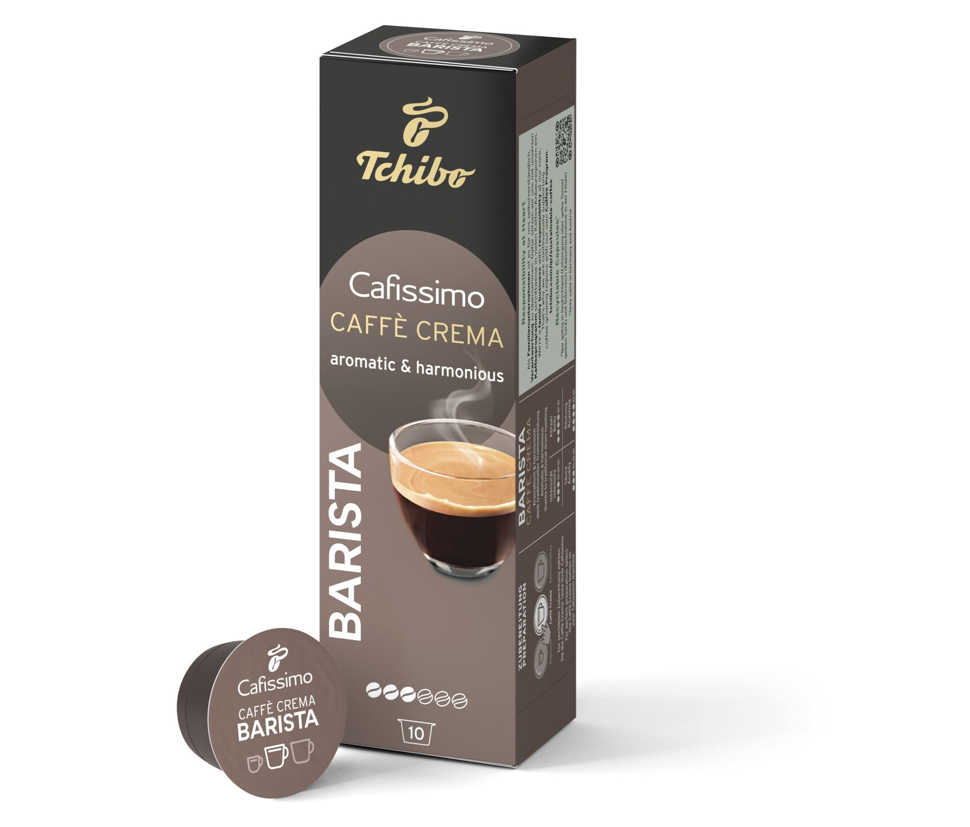 Cafissimo Barista Caffè Crema - 10 Kapseln - Intensität: 3/6