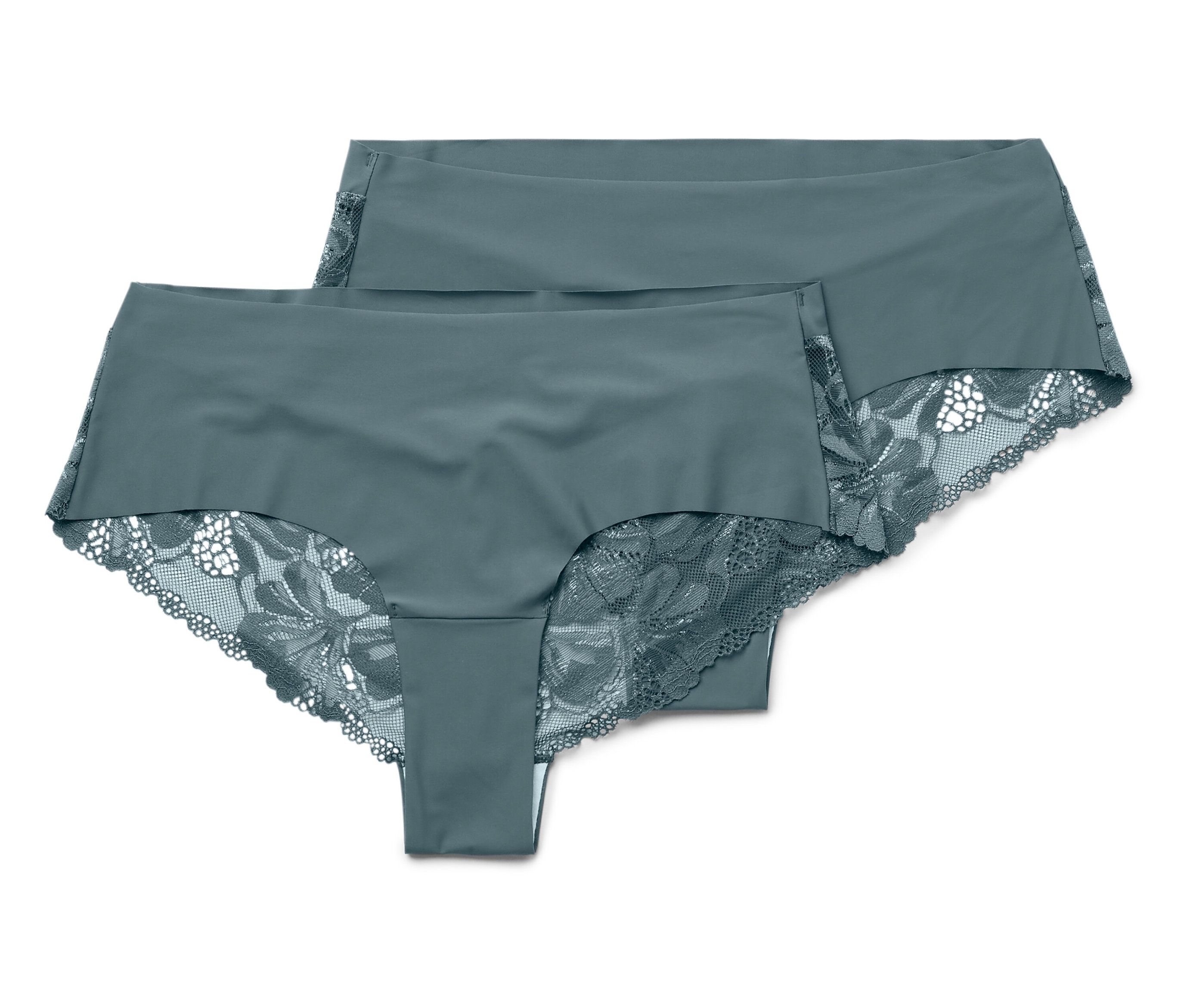 Tchibo - 2 Magic-Cut-Brazil-Slips - Damen - Gr. XS - petrol