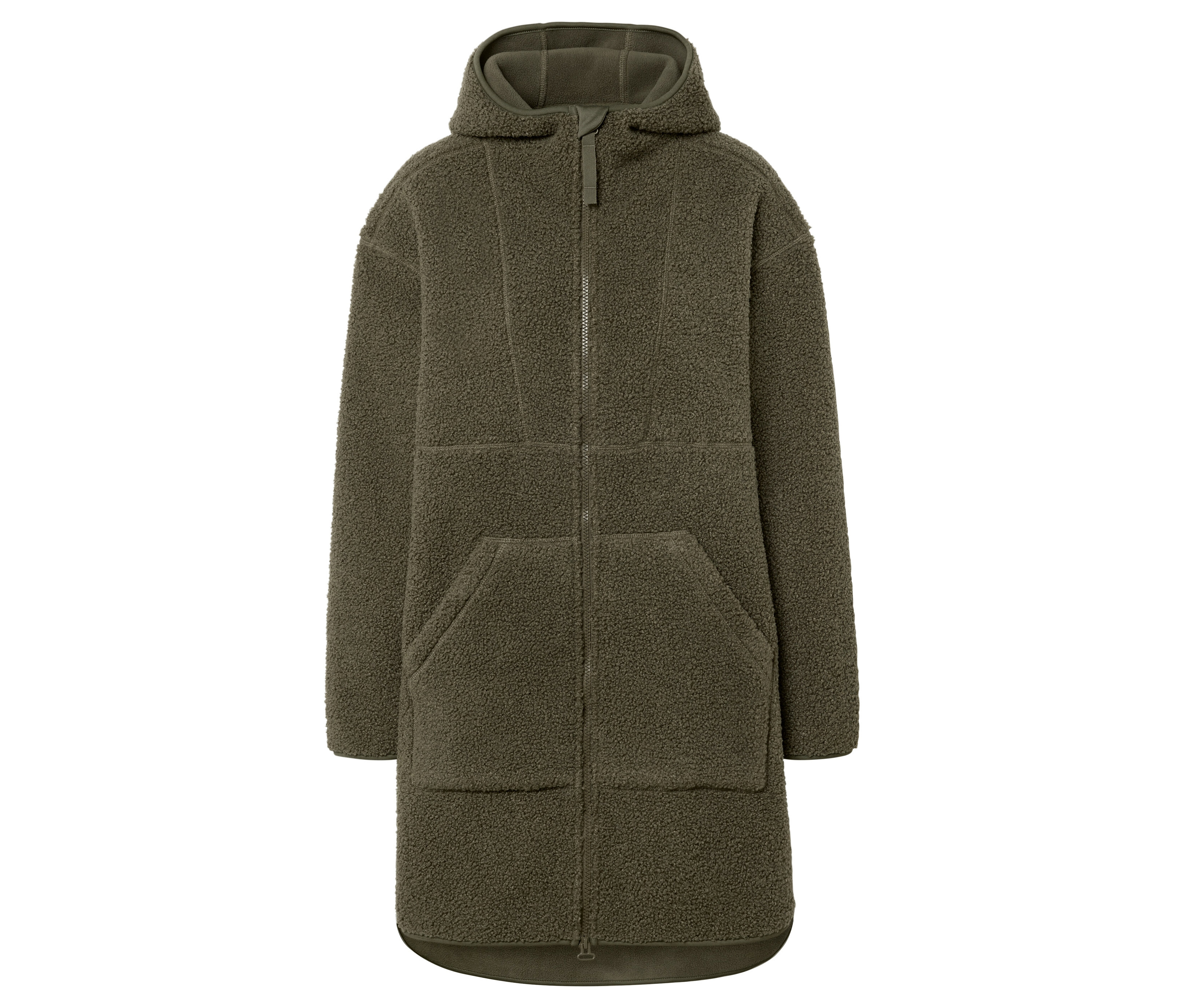 Tchibo - Oversized Teddy-Mantel - Damen - Gr. XXL - khaki