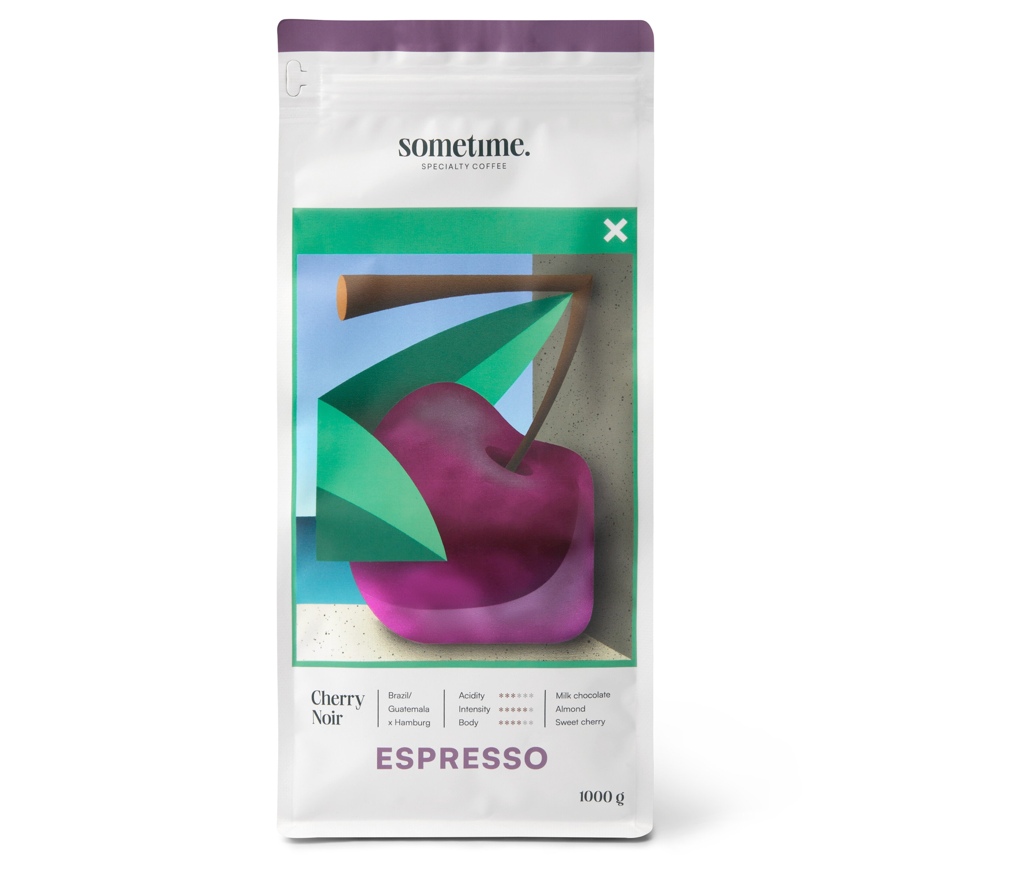 sometime - Cherry Noir Espresso - 1 kg Ganze Bohne - Intensität: 5/6