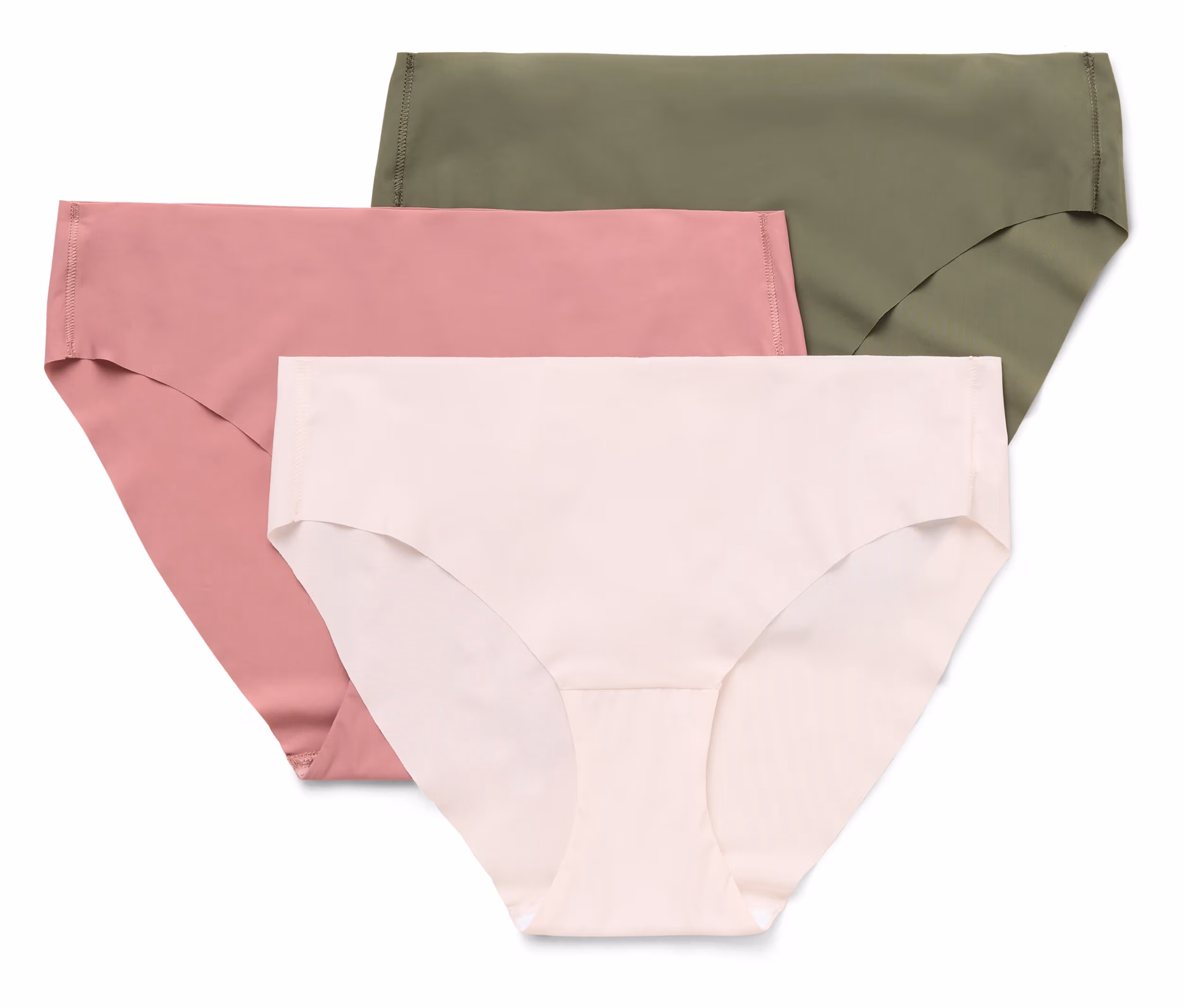 Tchibo - 3 Slips »Magic Cut« - Damen - Gr. XS - khaki
