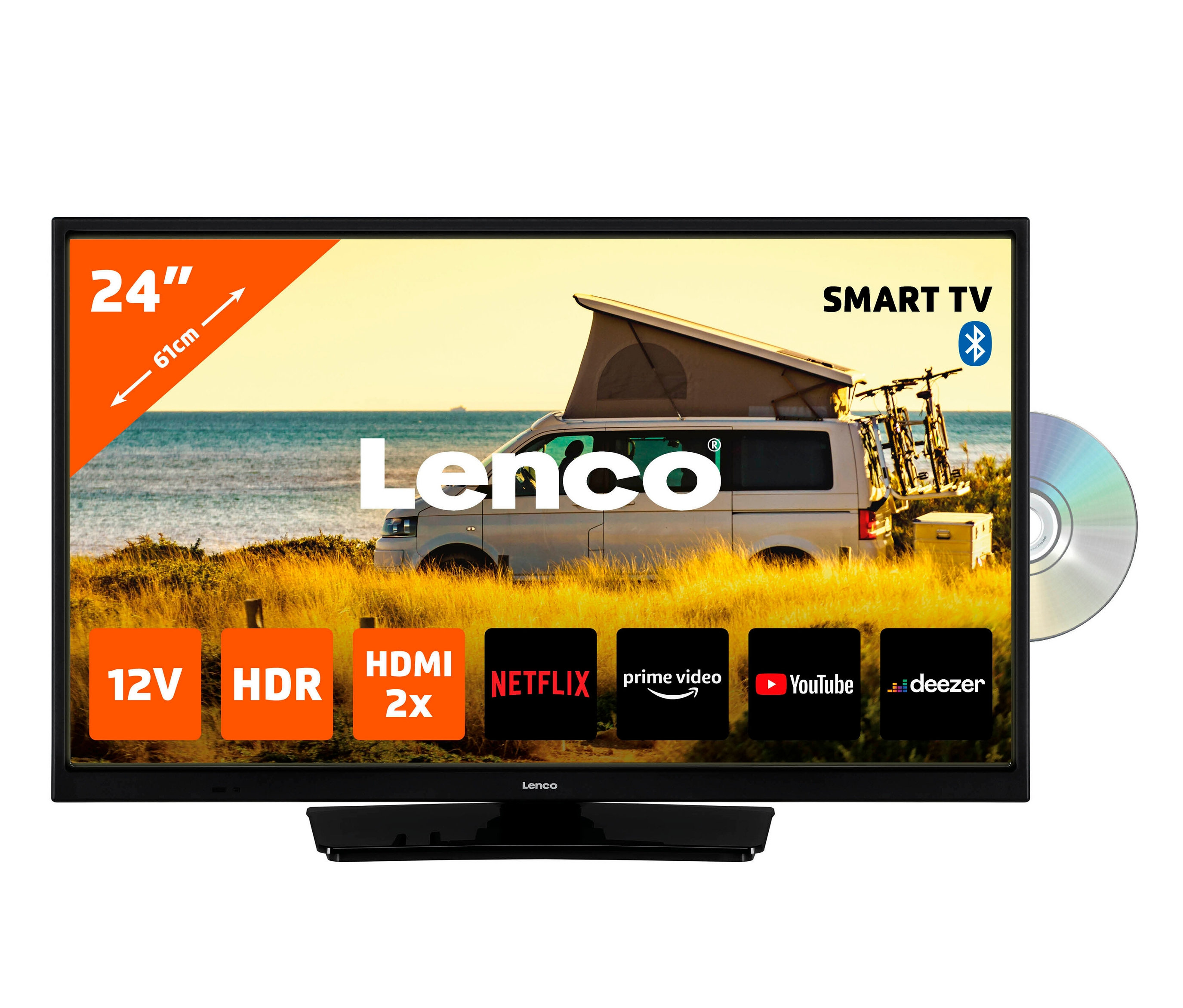 Lenco 24'-Hd-Led-Tv mit DVD-Player