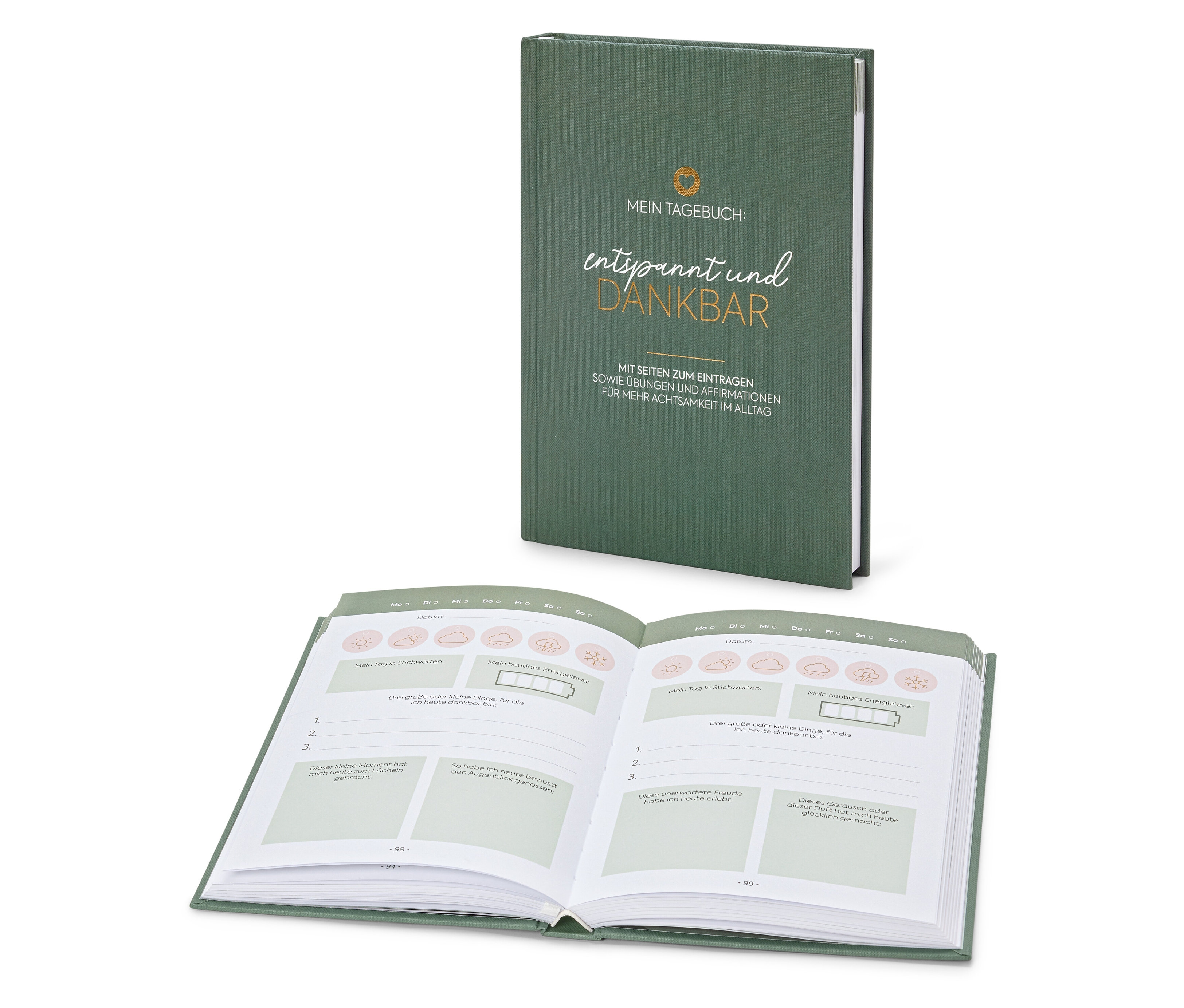 Tchibo - Buch »Mein Tagebuch: entspannt und dankbar«