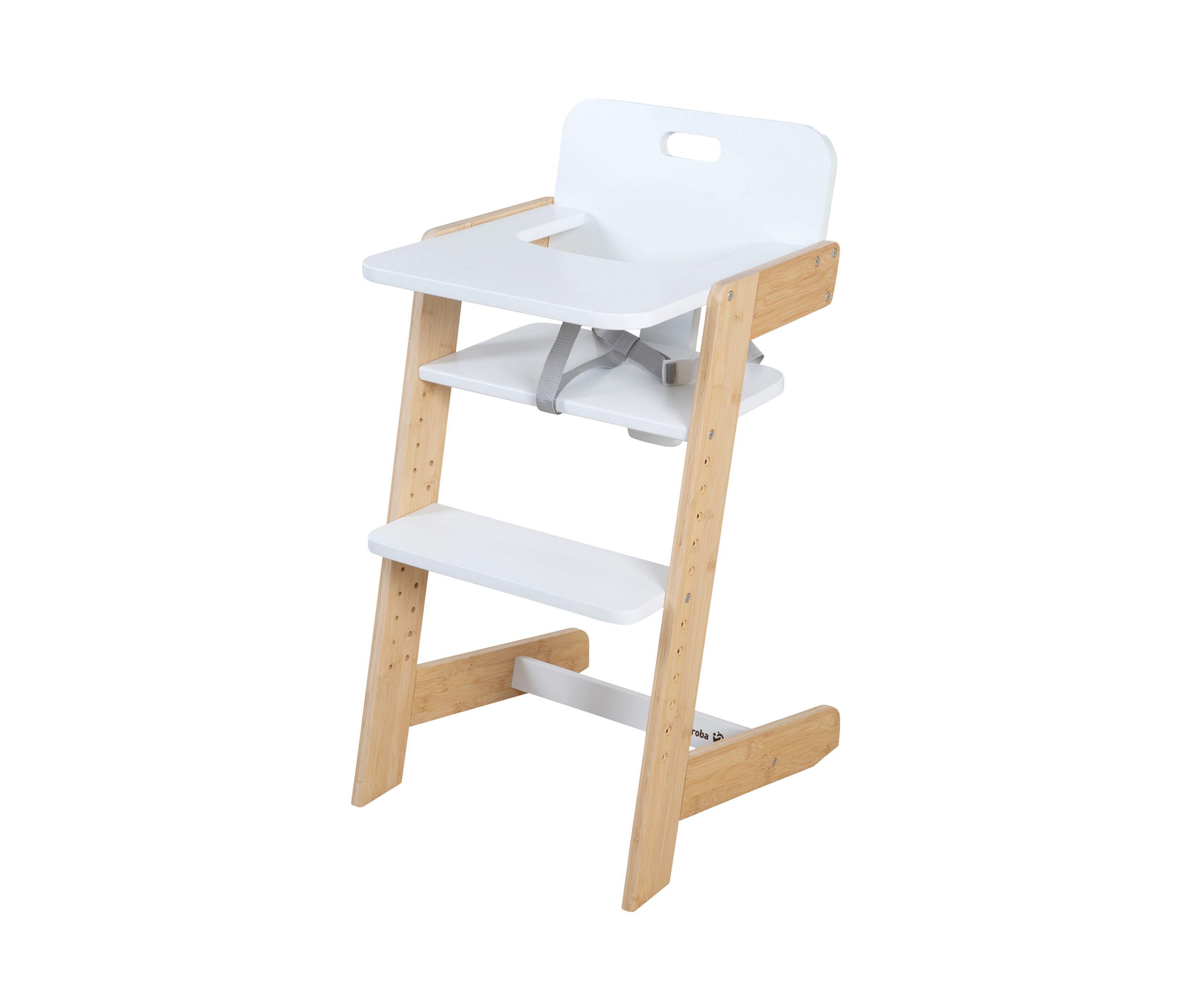 roba Babyhochstuhl - 45x50x86cm - weiß - Holz / Holz