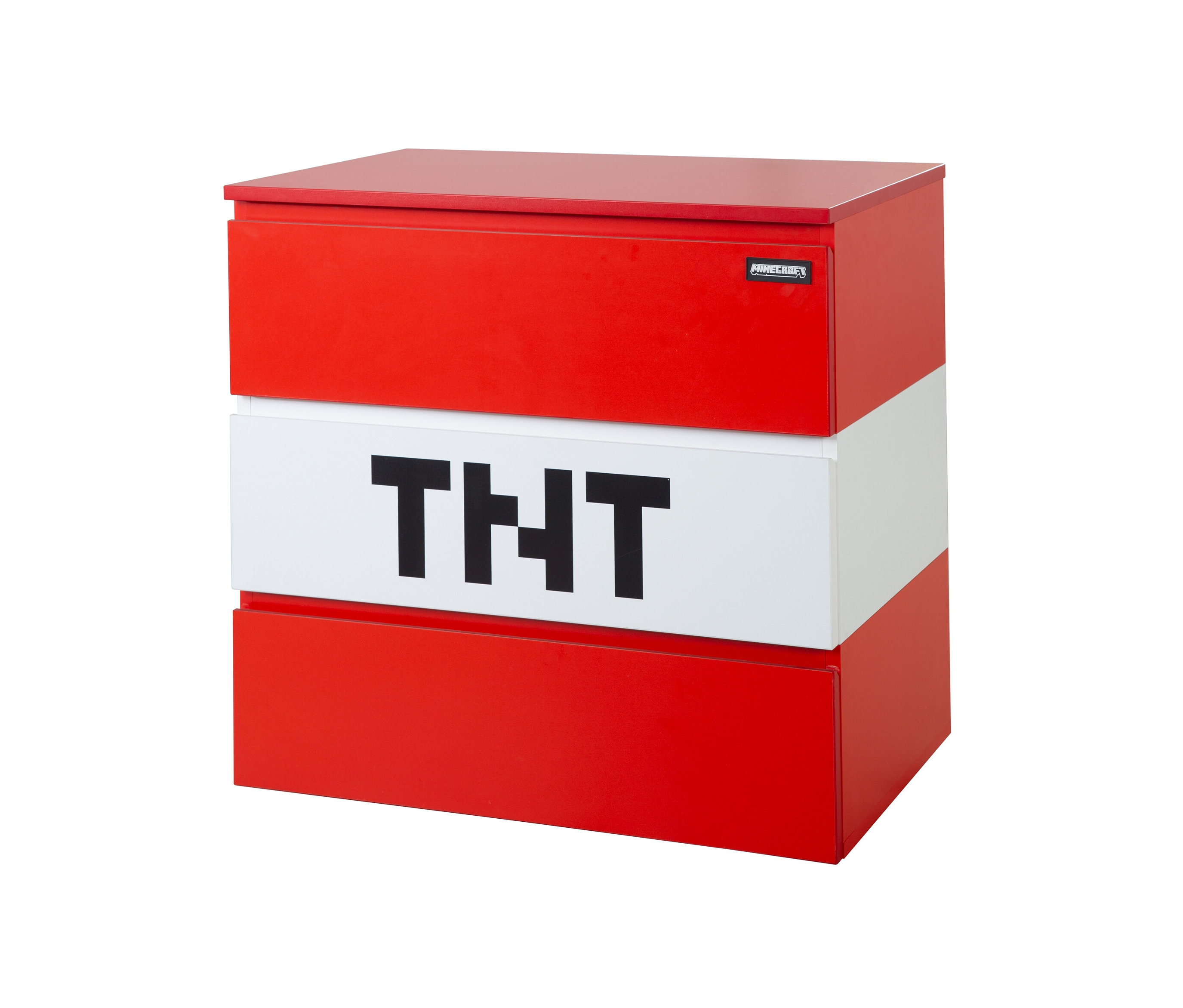 roba Minecraft Kommode - 80x41x77cm - schwarz - Holz / Holz