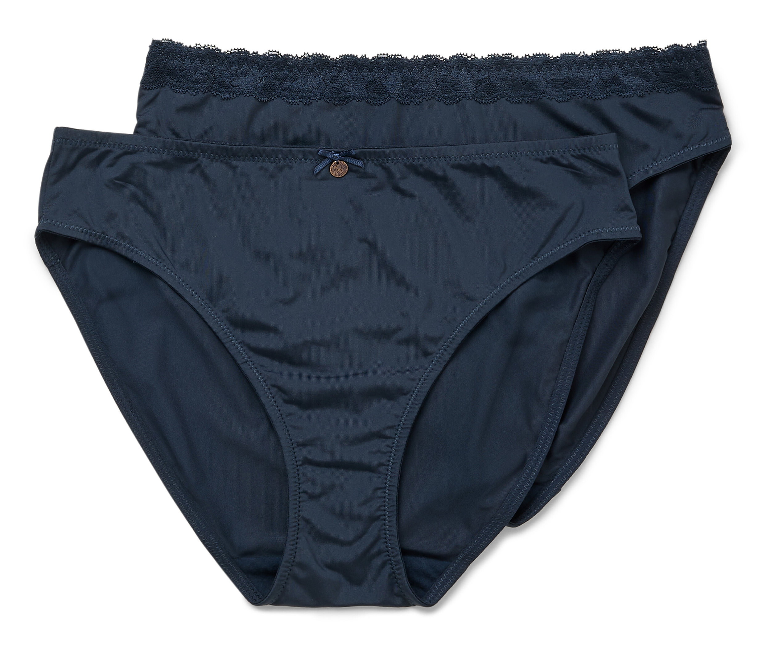 Tchibo - 2 Slips - Damen - Gr. S - dunkelblau