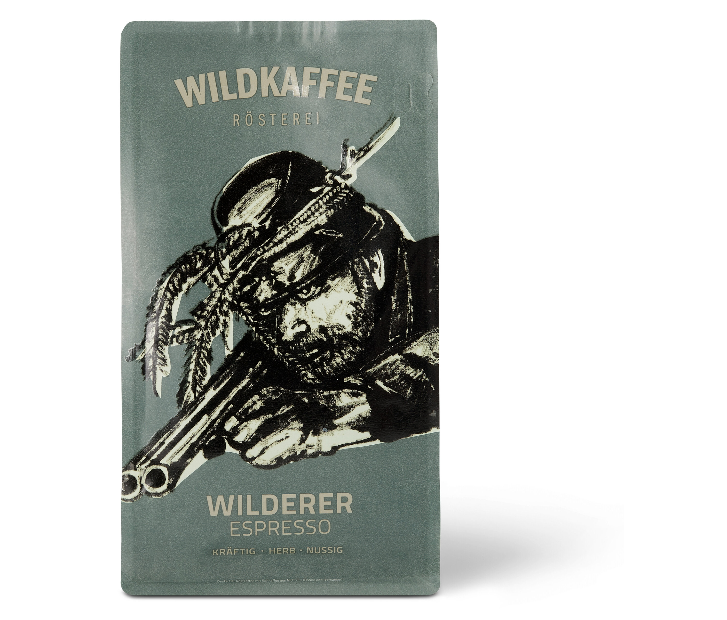 Wildkaffee - Wilderer Espresso - 350 g Ganze Bohne - Intensität: 6/6