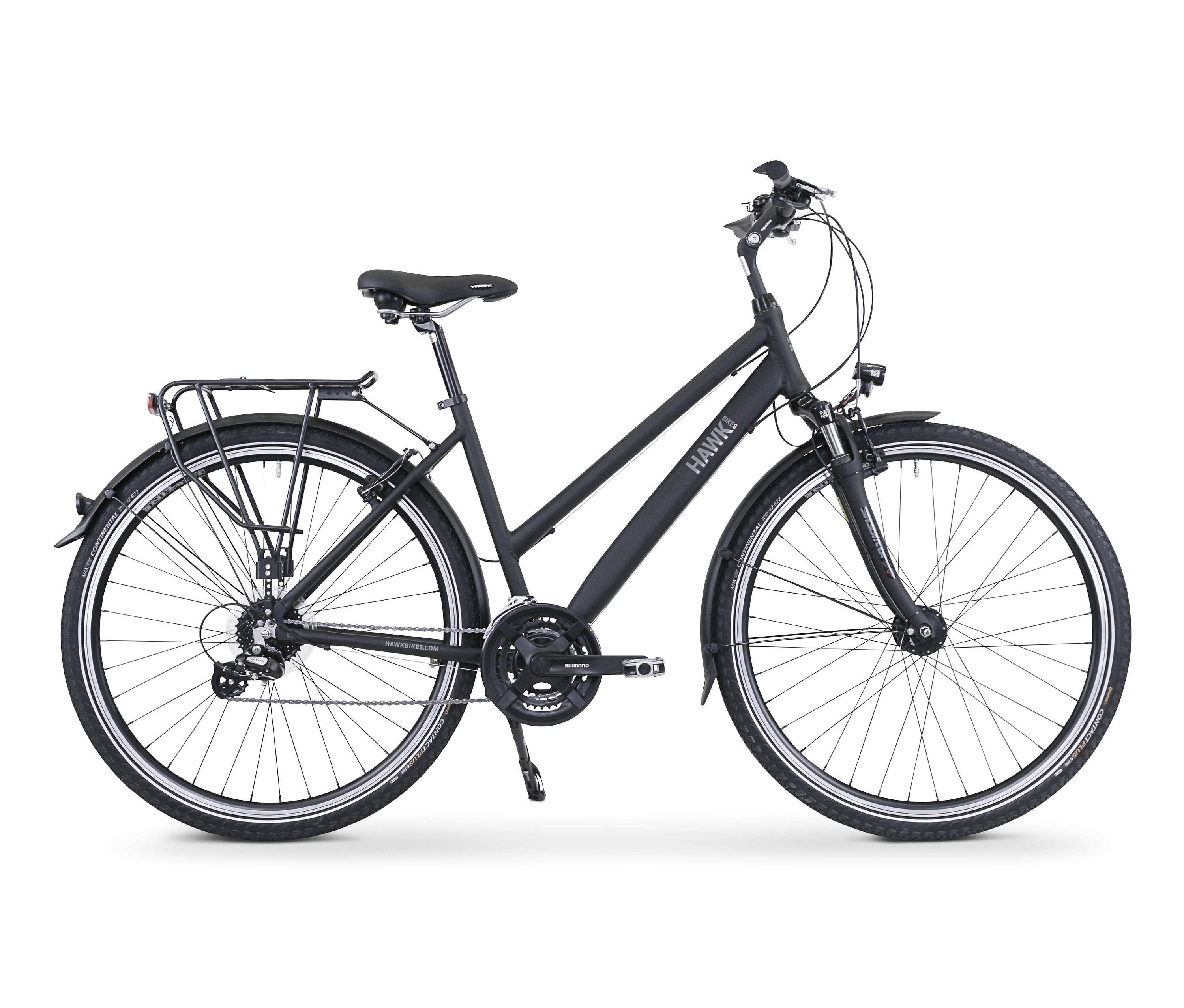 Hawk Bikes Damen-Trekkingrad »Trekking Lady Premium« - schwarz