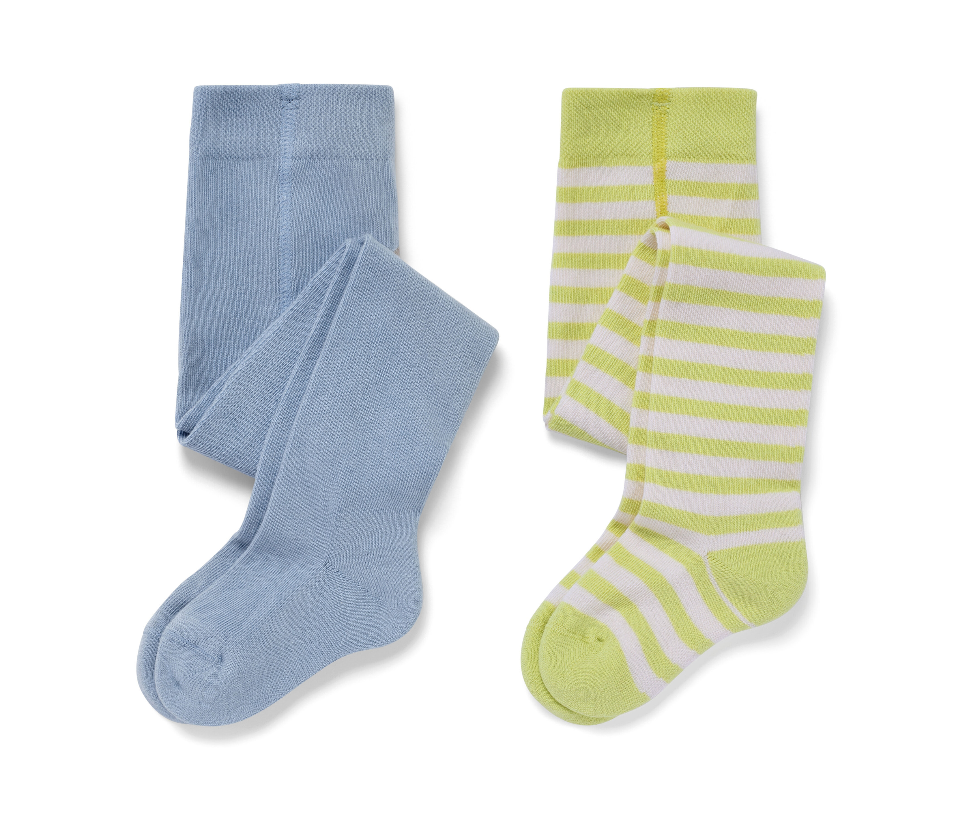 Tchibo - 2 Baby-und-Kleinkind-Strumpfhosen - Baby - Gr. 62/68 - hellblau