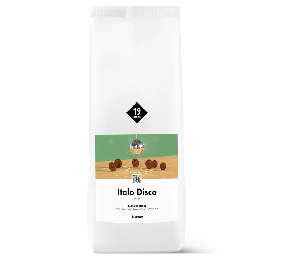 19grams - Italo Disco Espresso - 1 kg Ganze Bohne - Intensität: 5/6