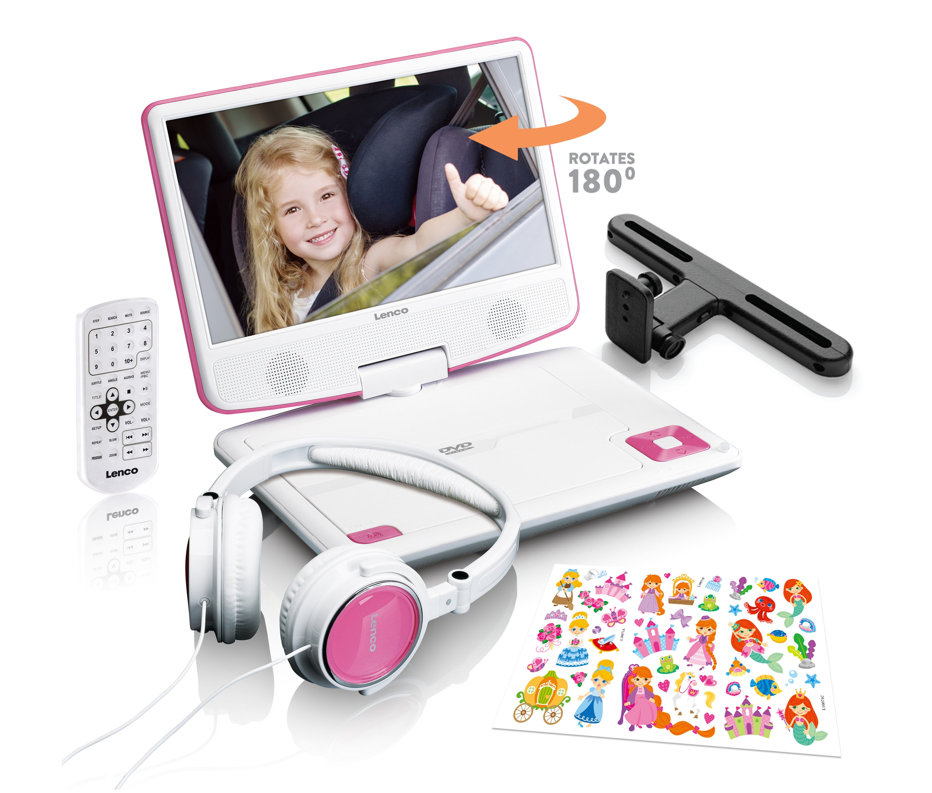 Lenco portabler DVD-Player »Dvp-920Pk« - weiß