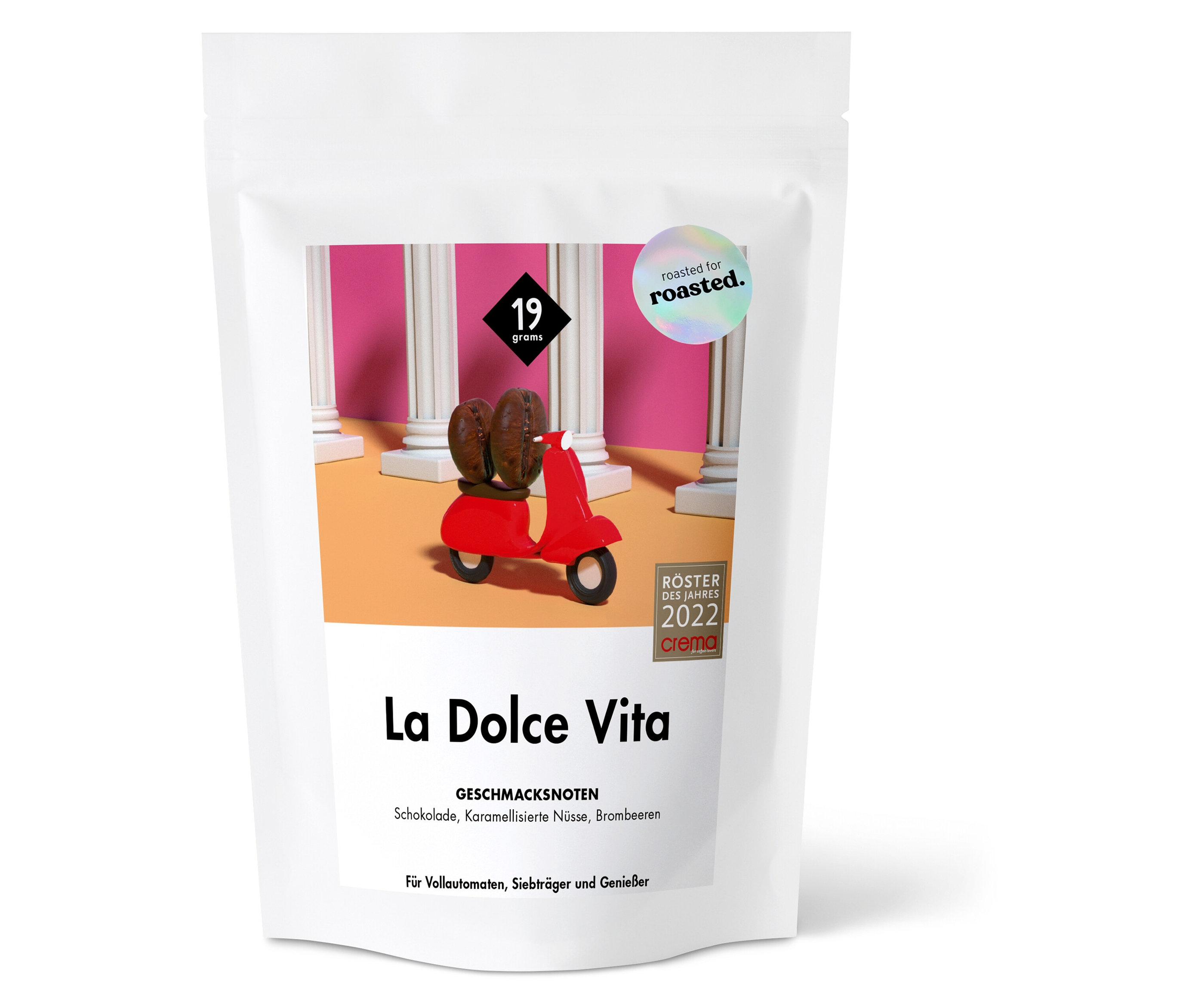 19grams - Dolce Vita Espresso - 250 g Ganze Bohne - Intensität: 5/6