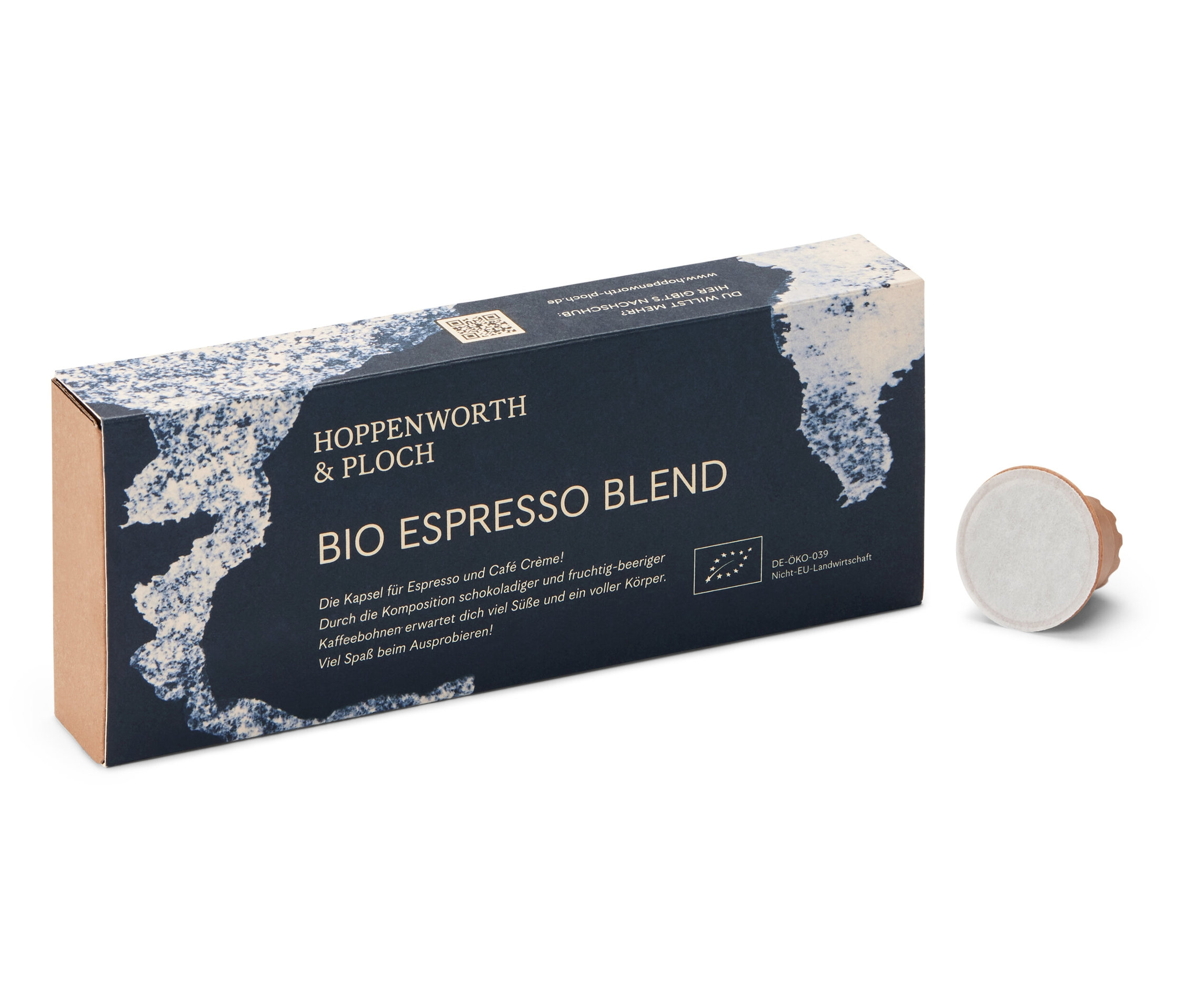 Hoppenworth & Ploch - Bio Espresso Blend - 14 Kapseln - Intensität: 5/6
