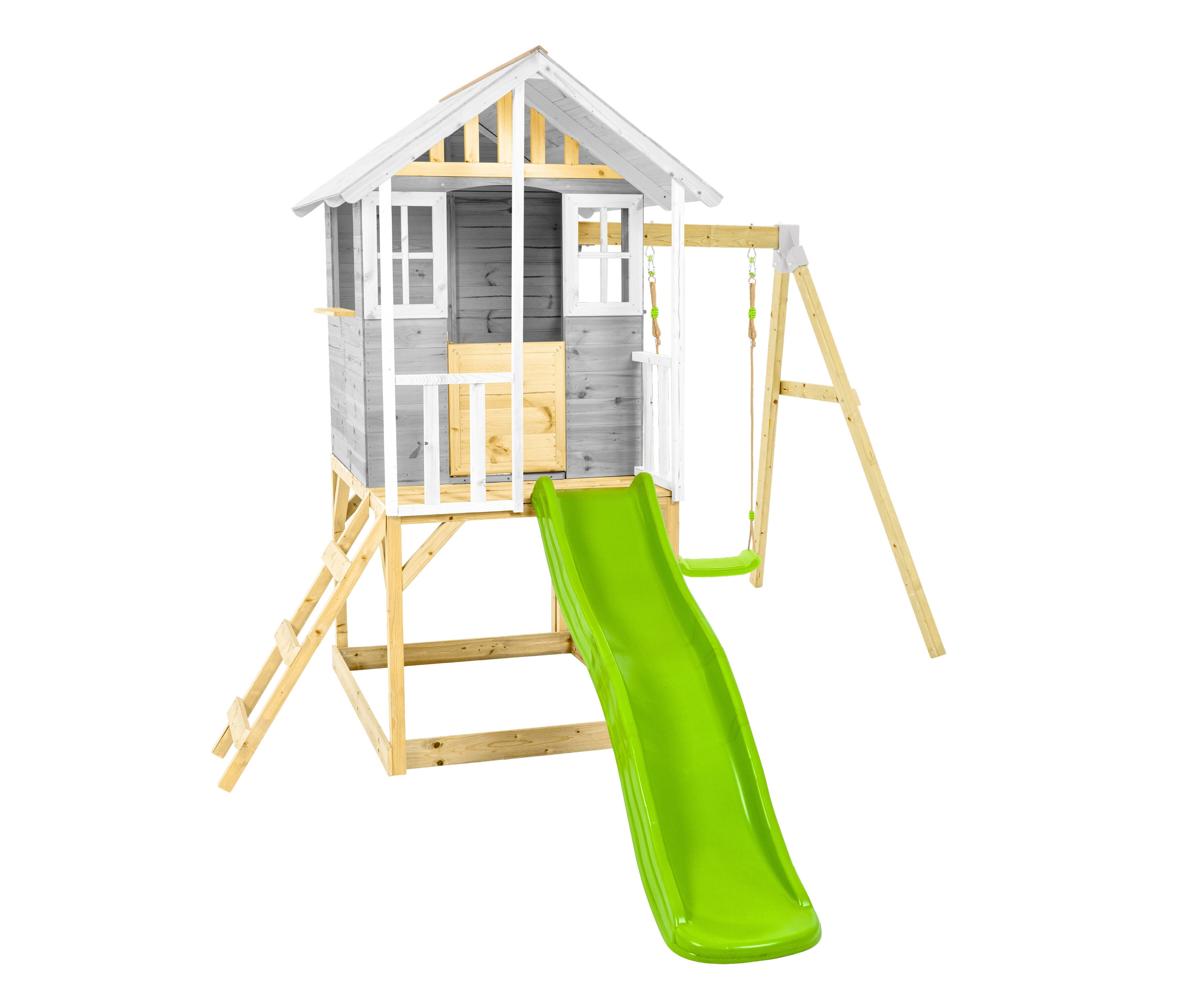 Tchibo - Stelzenhaus »Valli« mit Rutsche und Schaukel - weiß