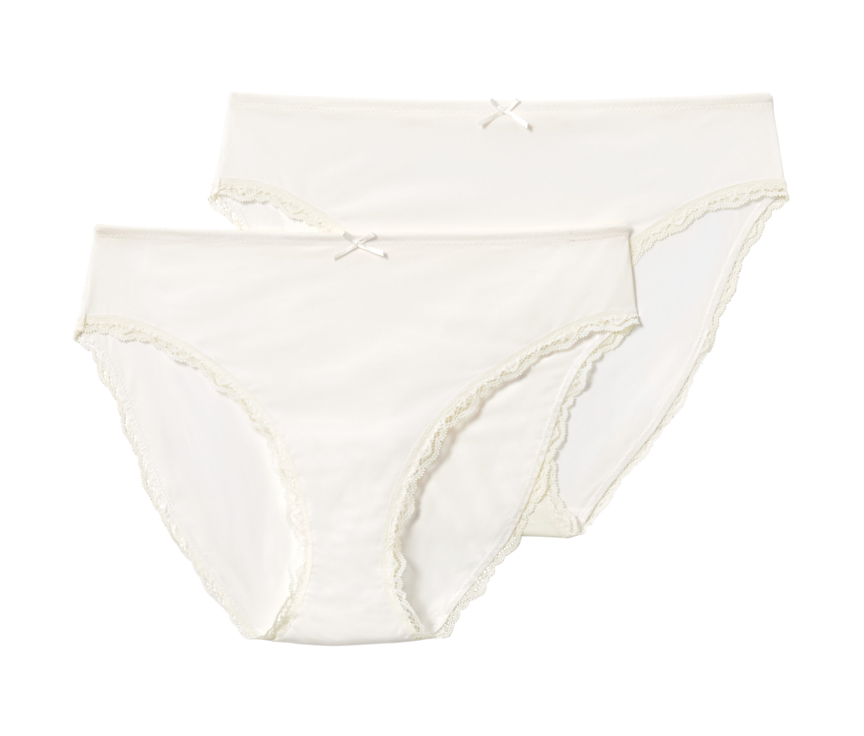 Tchibo - 2 Slips - Damen - Gr. S - creme