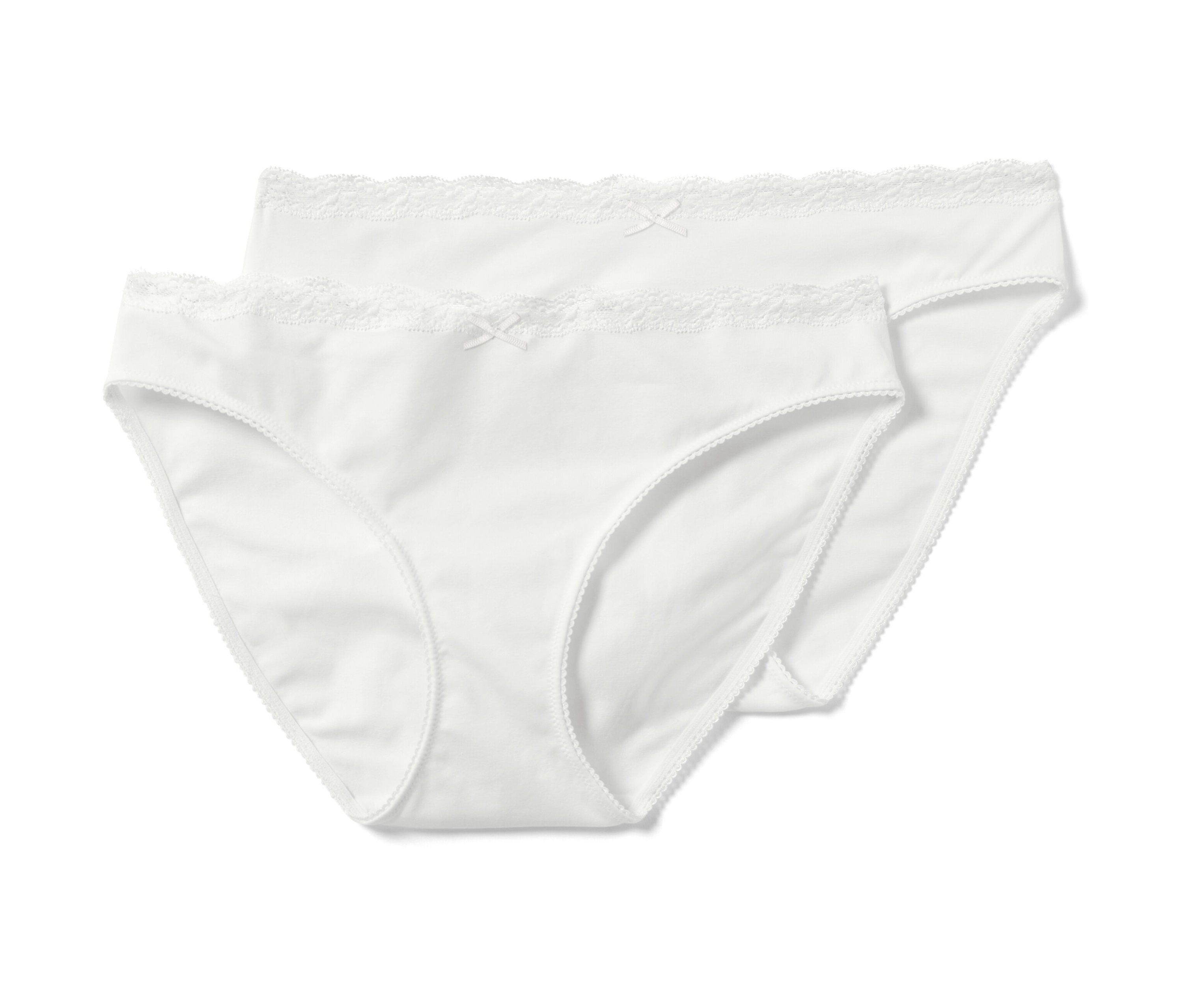 Tchibo - 2 Slips - Damen - Gr. L - weiß
