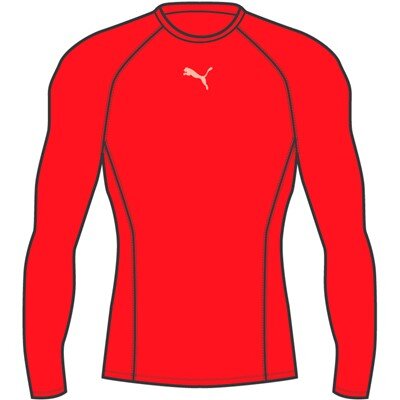 Puma Liga Baselayer Tee LS Größe L Rot
