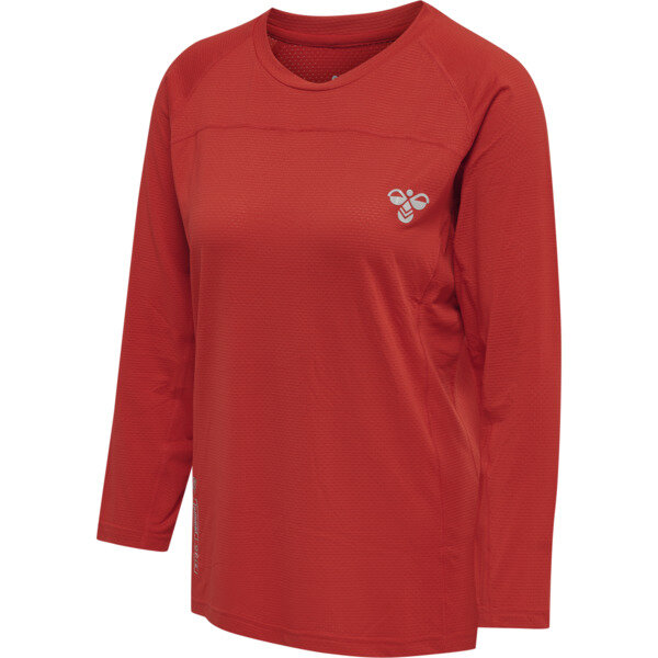 Hummel hmlGG12 TRAINING TEE L/S WOMAN - AURA ORANGE - 2XL