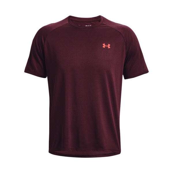 Under Armour UA Tech 2.0 SS Tee Novelty-MRN Dunkelrot XXXXL