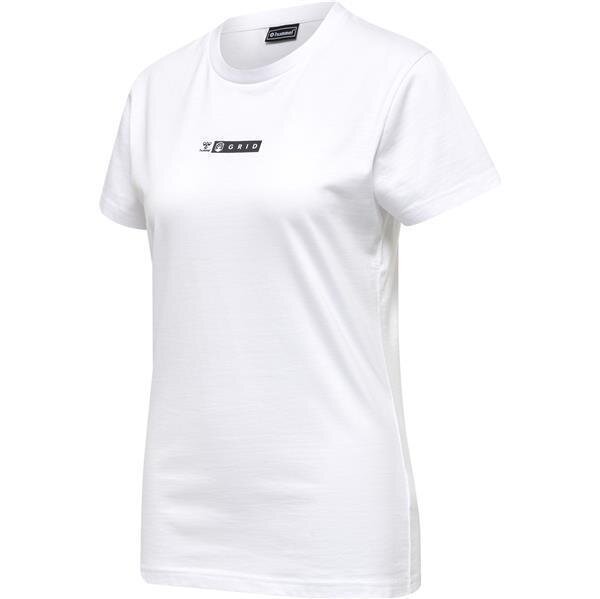 Hummel hmlOFFGRID TEE S/S WO - WHITE/FORGED IRON - S