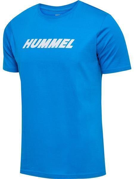 HUMMEL hmlELEMENTAL LOGO COTTON TEE - INDIGO BUNTING - M