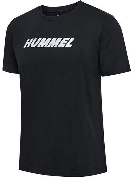 HUMMEL hmlELEMENTAL LOGO COTTON TEE - BLACK - S