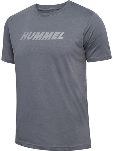 HUMMEL hmlELEMENTAL LOGO COTTON TEE - QUIET SHADE - XL