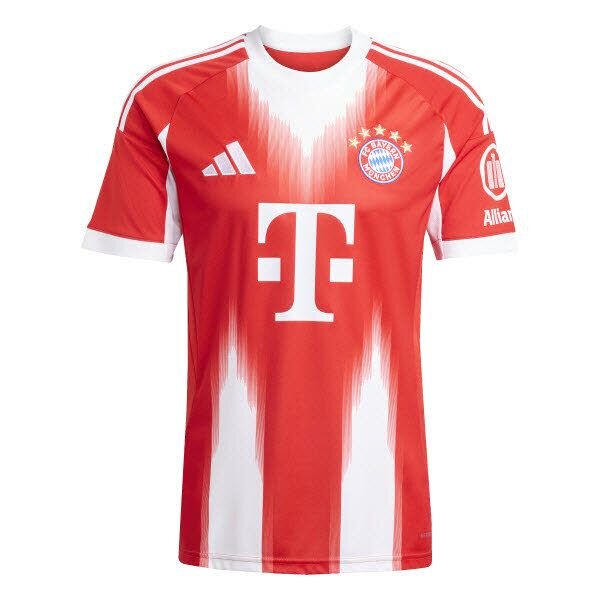 adidas FC Bayern München Heimtrikot Saison 2025/2026 Erwachsene rot/weiß XL