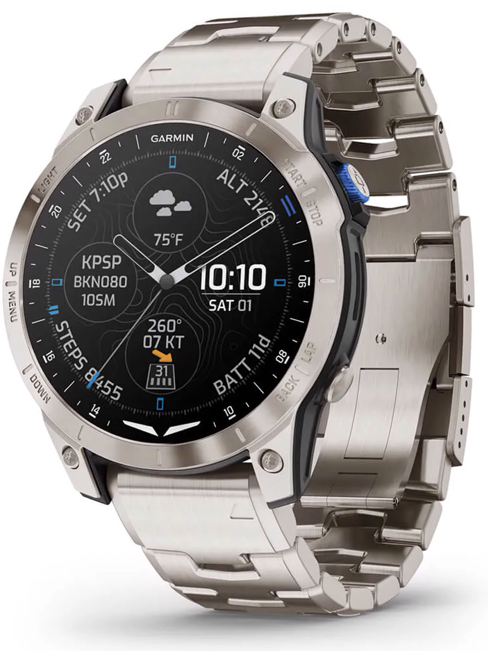 Garmin 010-02582-51 Herrenuhr D2 Mach 1 Pro AMOLED 47mm 10ATM