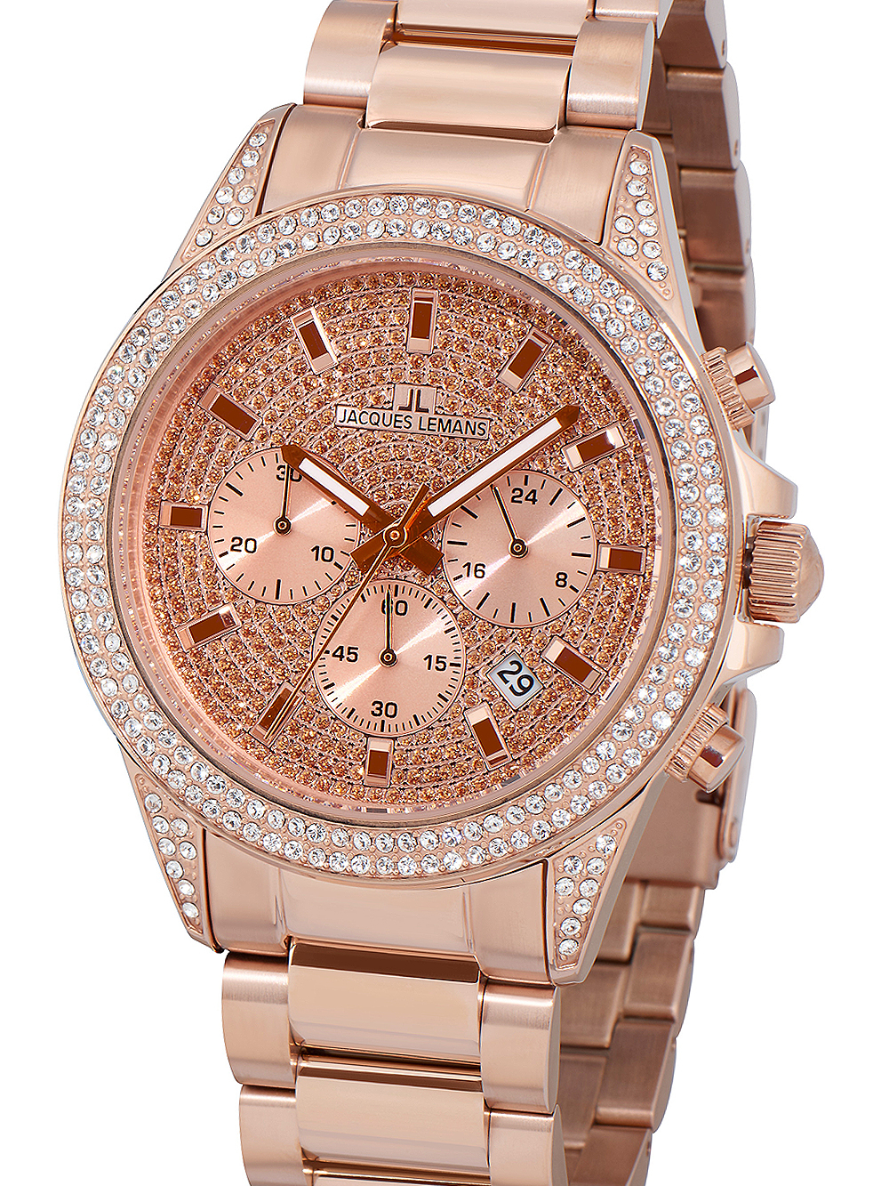 Jacques Lemans 1-2051B La Passion Chronograph Unisex Uhr Damen