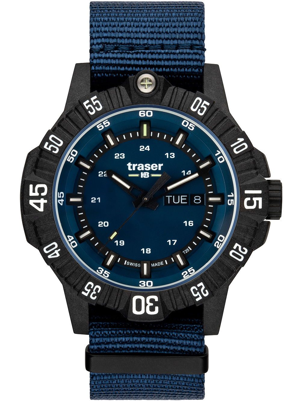 Traser H3 110724 P99 Q Tactical Blue Herrenuhr 46mm 20ATM