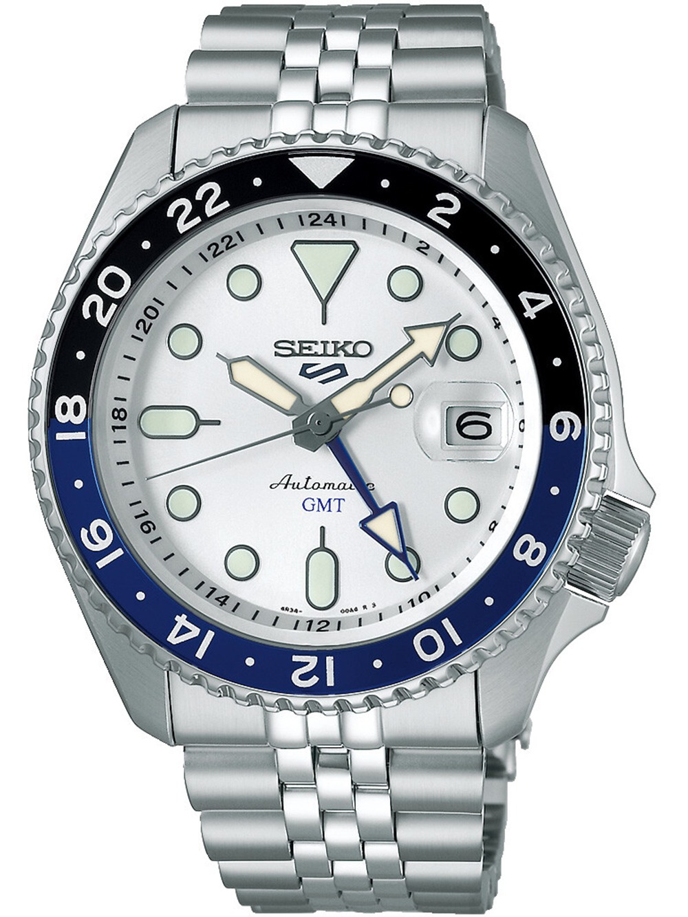 Seiko SSK033K1 Herrenuhr 5 Sports GMT Automatik 43mm 10ATM