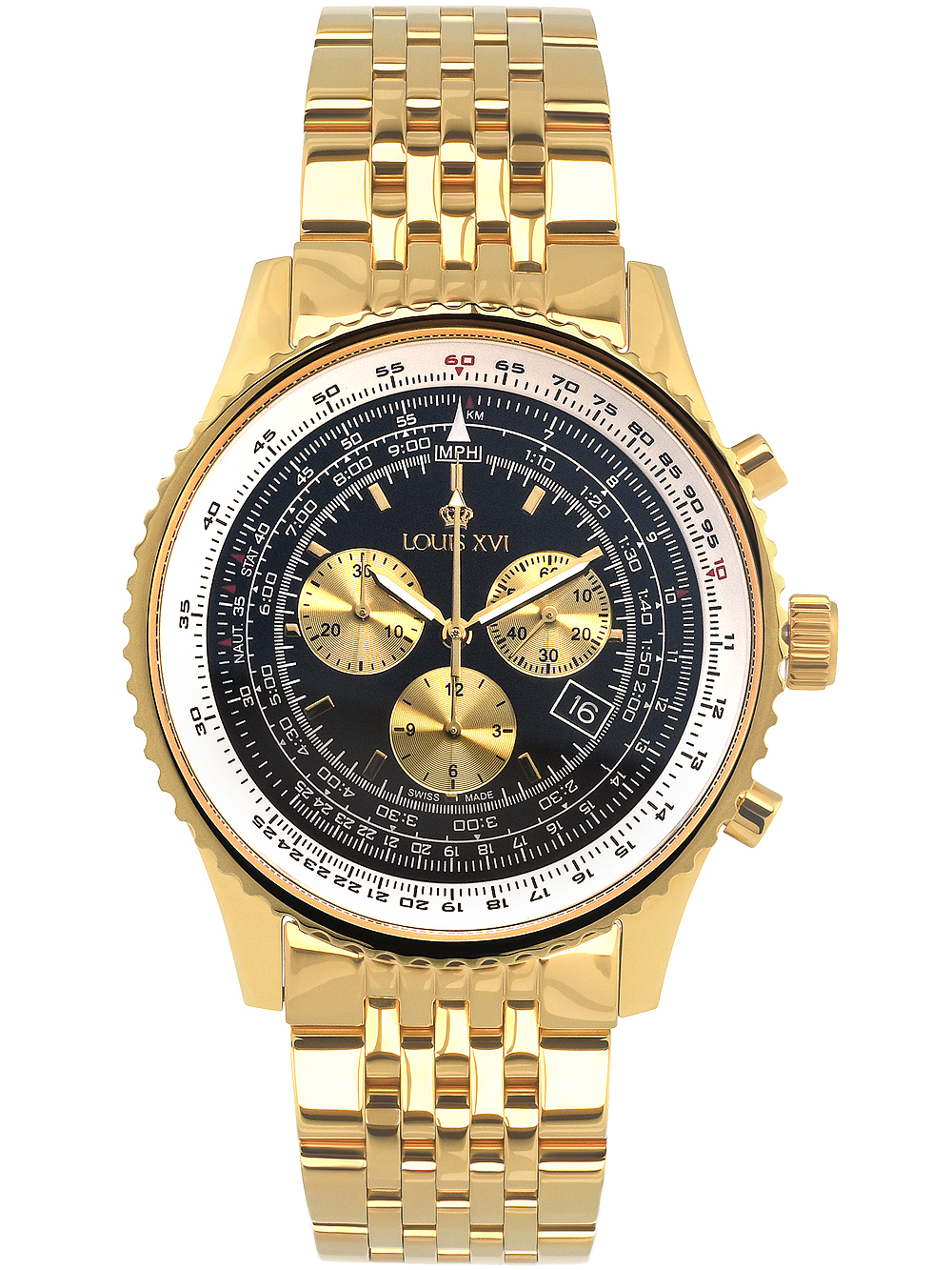 Louis XVI LXVI595 Artagnan Chronograph Herrenuhr 48mm 5ATM