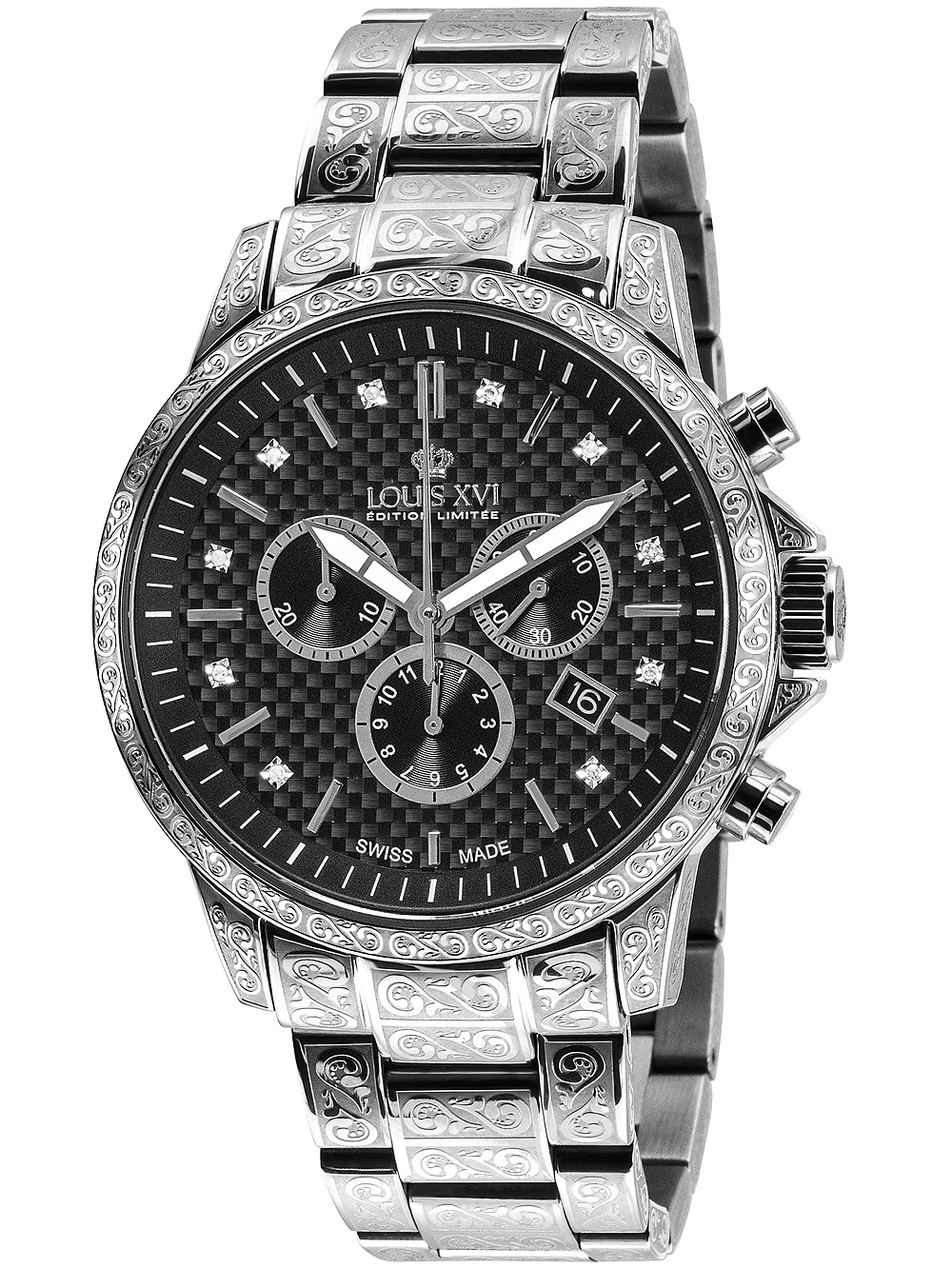 Louis XVI LXVI893 Palais Royale Chronograph Herrenuhr 43mm 5ATM