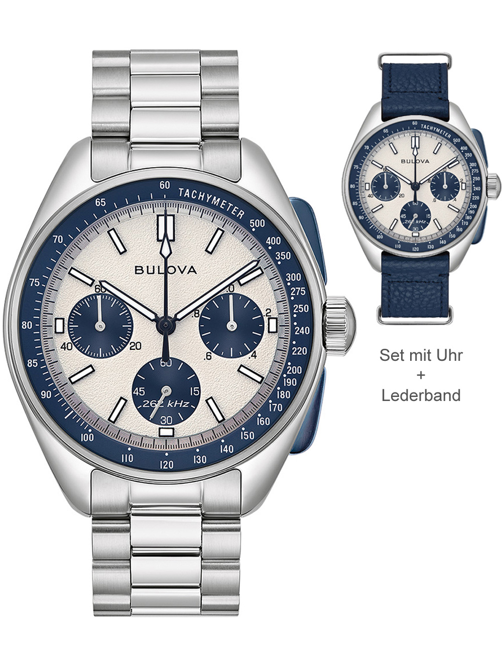 Bulova 98K112 Lunar Pilot Special Edit. Chronograph Herrenuhr 44mm 5ATM