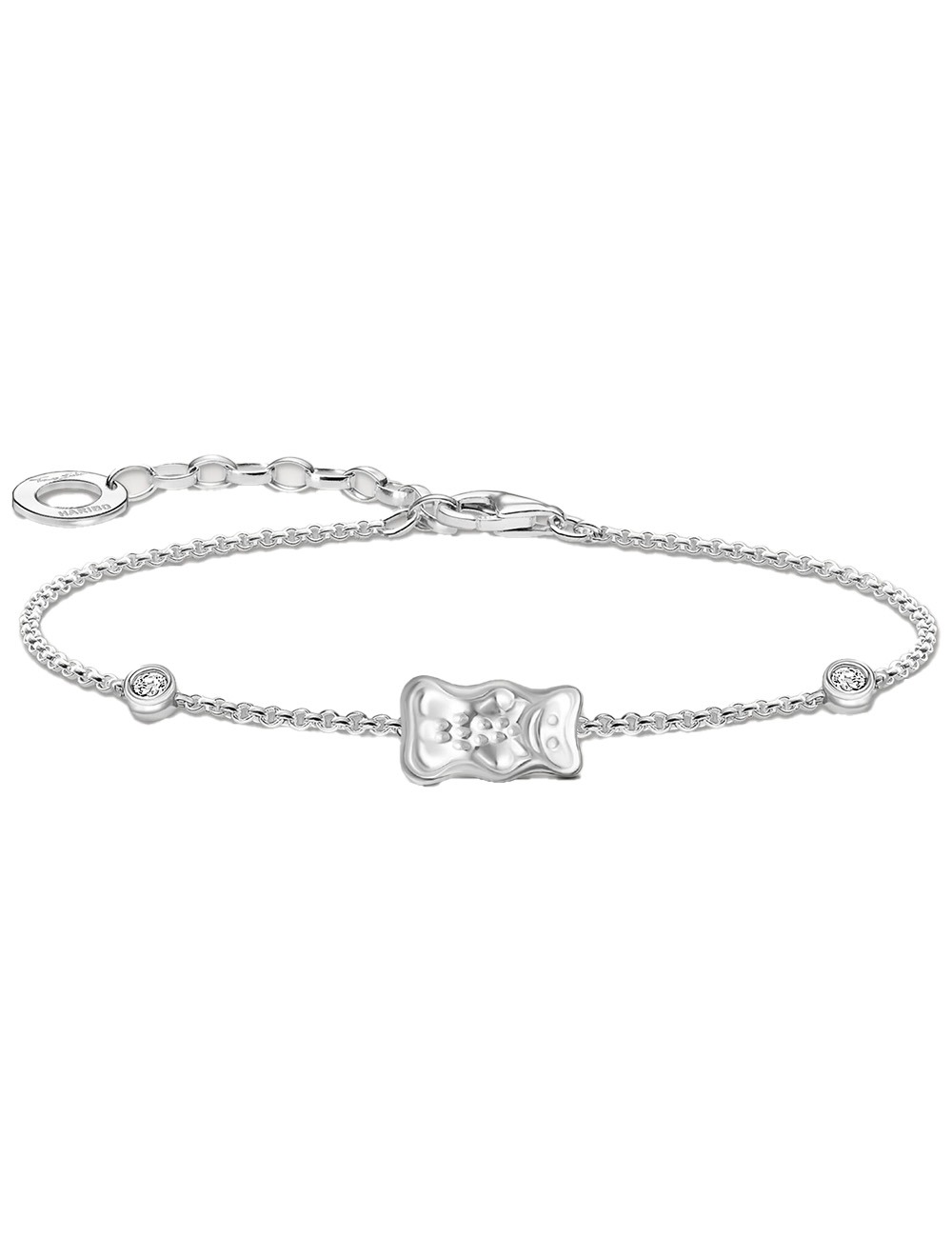 Thomas Sabo A2203-051-21-L19V Armband mit Haribo Goldbär und Steinen silber