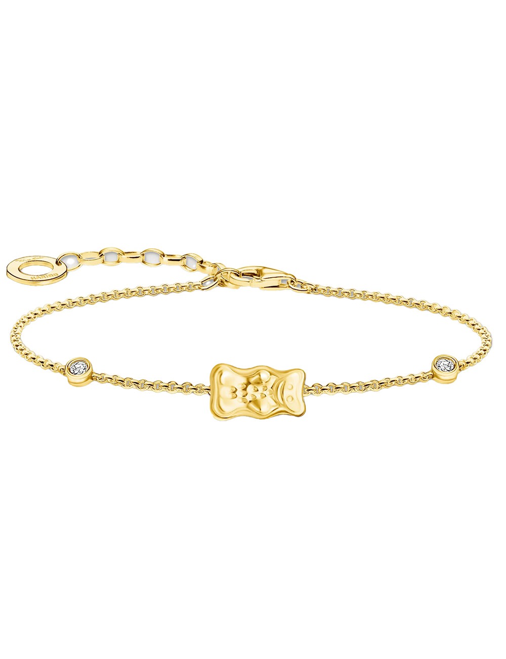 Thomas Sabo A2203-414-39-L19V Armband mit Haribo Goldbär und Steinen vergoldet