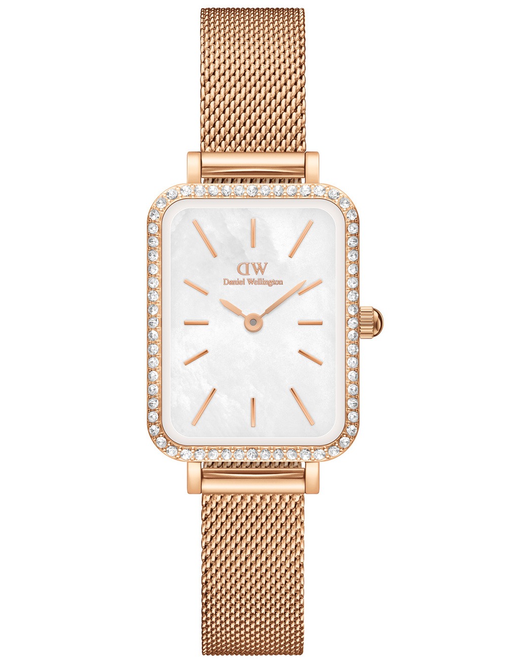 Daniel Wellington DW00100674 Damenuhr Quadro Lumine Bezel Melrose 26mm 3ATM