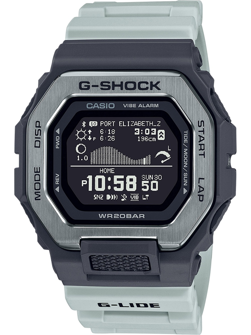 Casio GBX-100TT-8ER Herrenuhr G-Shock G-Lide Mondphase 46mm 20ATM
