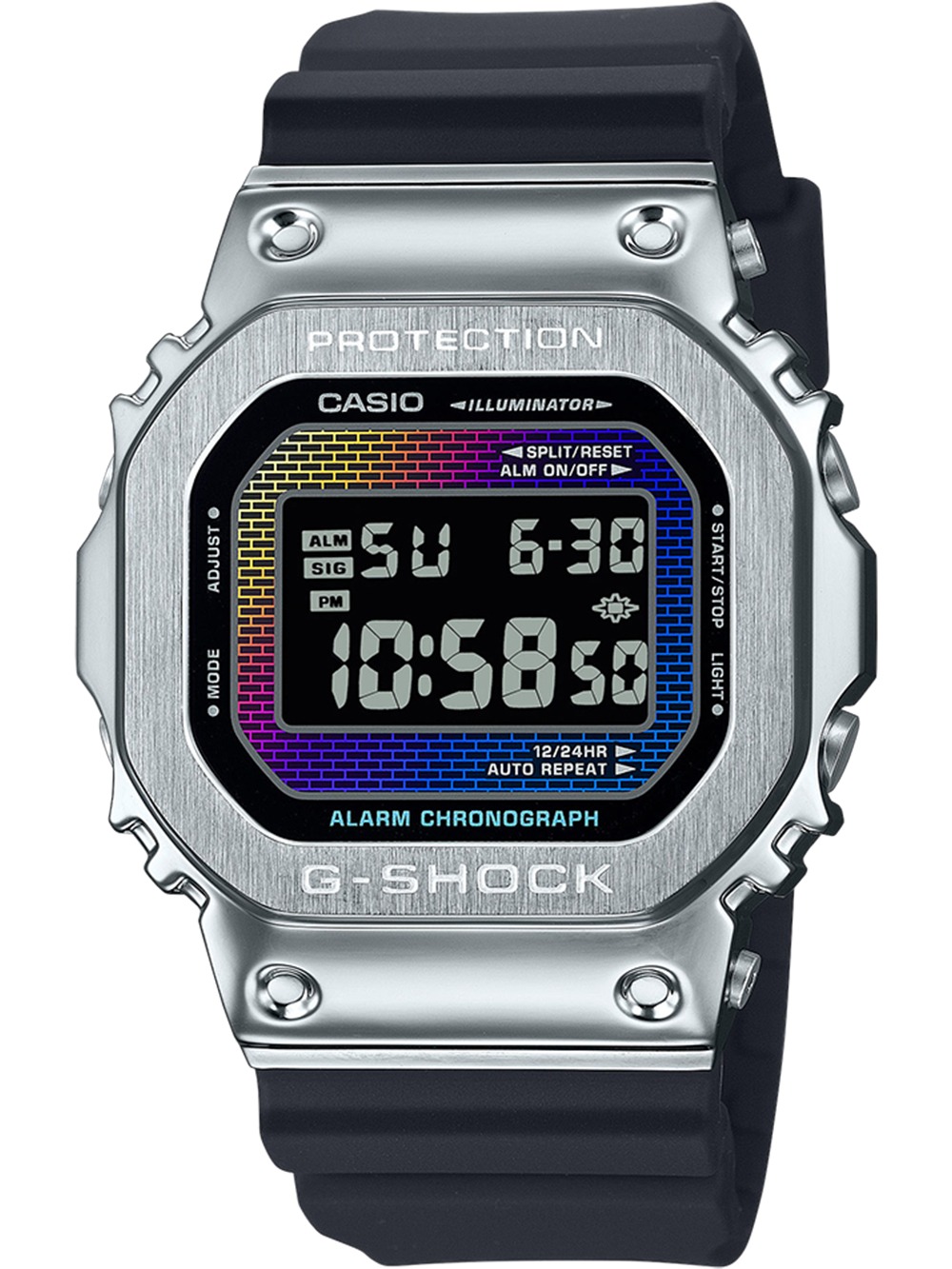 Casio GM-5600RW-1ER Herrenuhr G-Shock G-Steel 43mm 20ATM