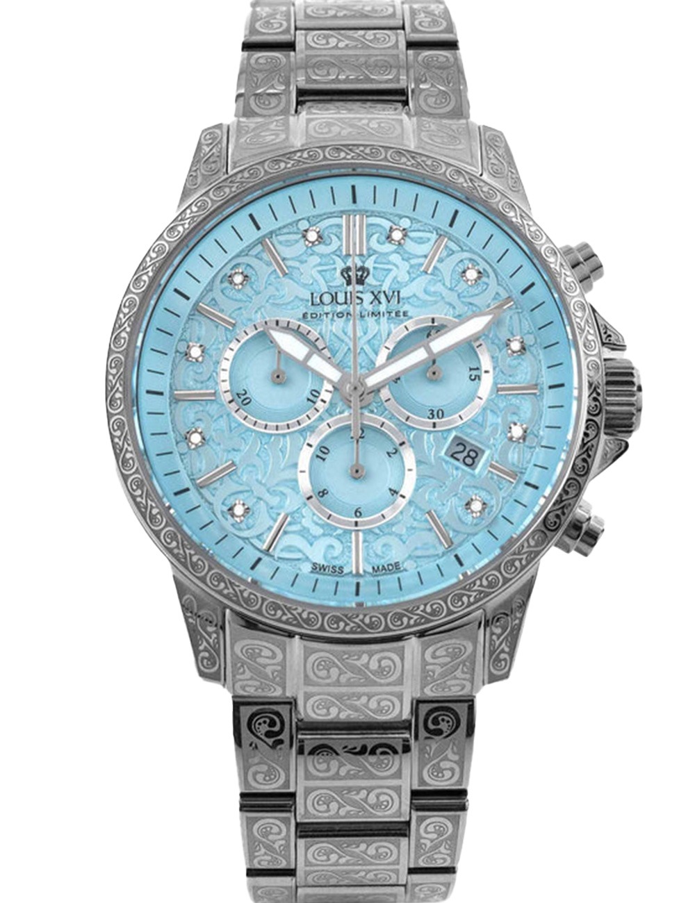 Louis XVI LXVI1823 Herrenuhr Palais Royal 2.0 Chrono Limited Diamant 43mm 5ATM