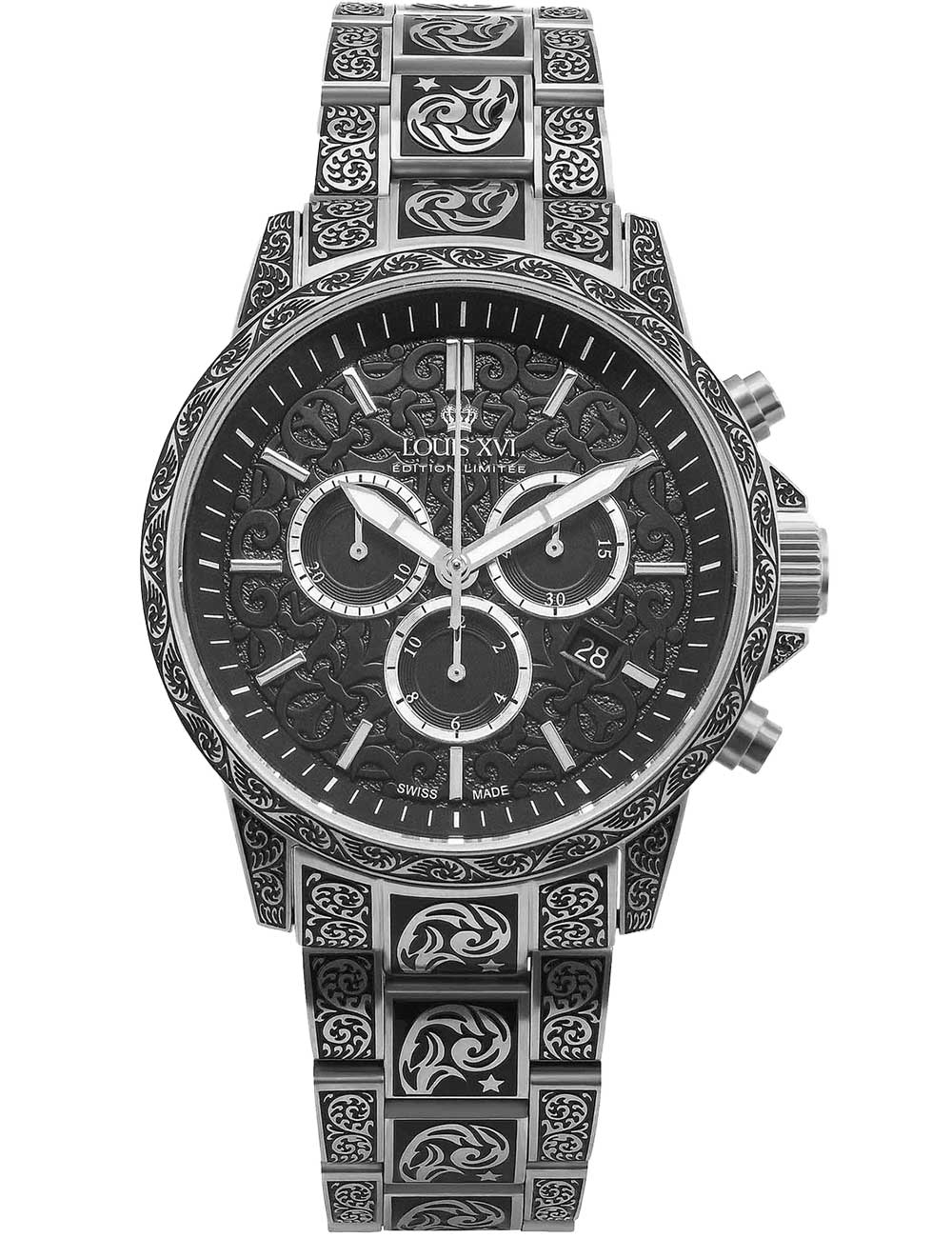 Louis XVI LXVI1720 Herrenuhr Palais Royale inked 43mm 10ATM